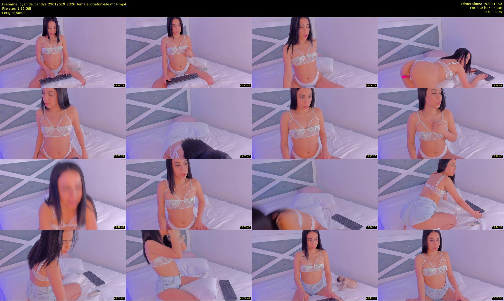 cyanide_candys — 57 minute Chaturbate female cam show recording, 1080p, Jan 29, 2020