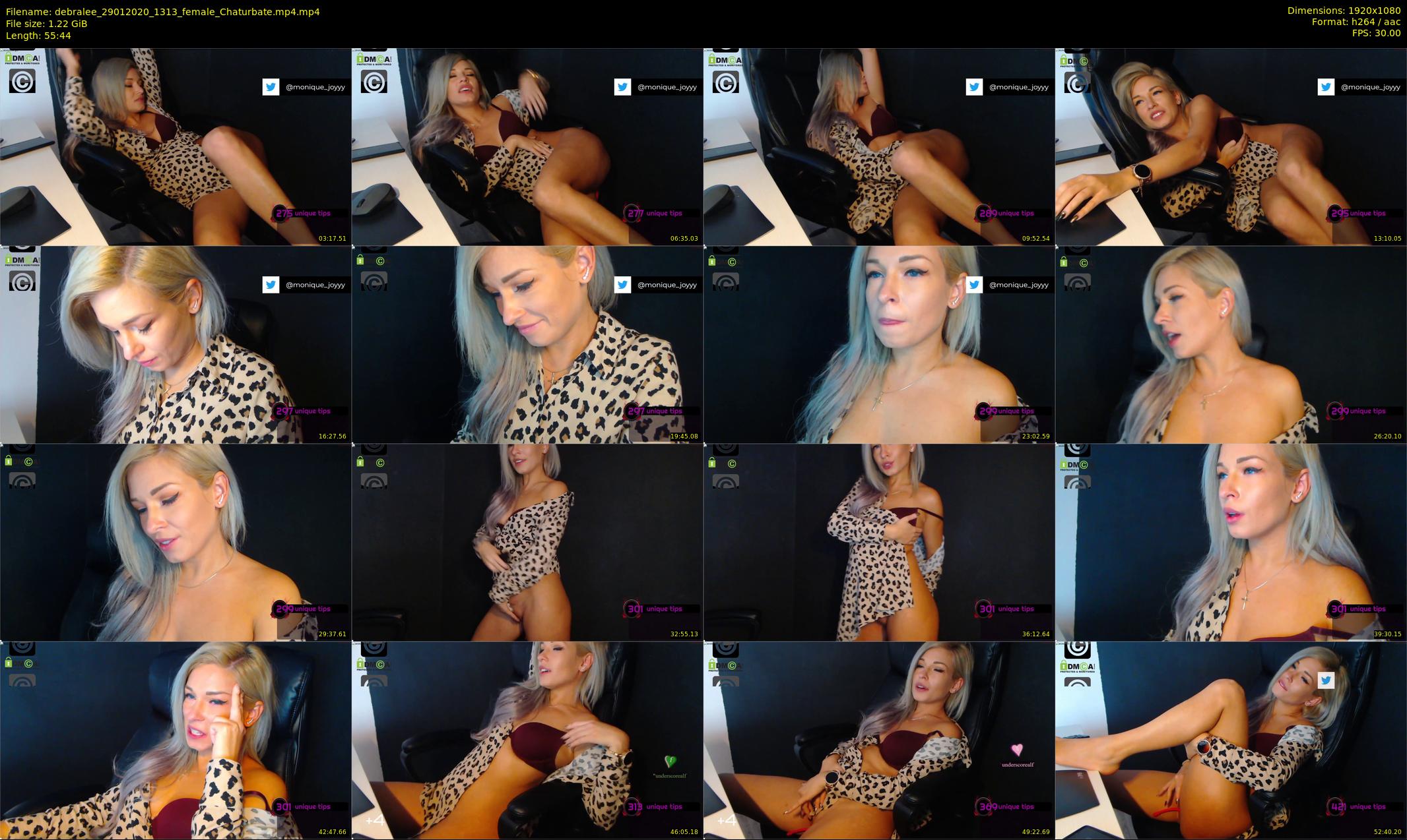 debralee — 56 minute Chaturbate female cam show recording, 1080p, Jan 29, 2020