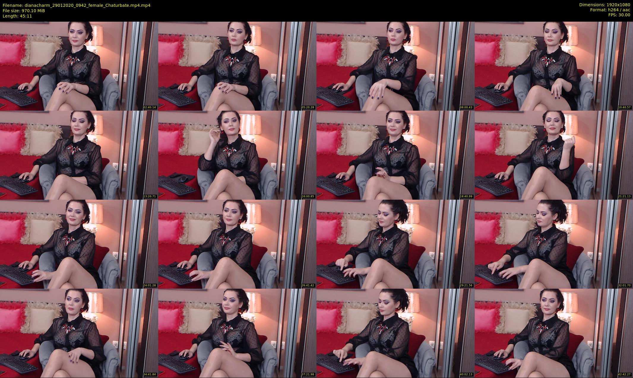 dianacharm — 46 minute Chaturbate female cam show recording, 1080p, Jan 29, 2020