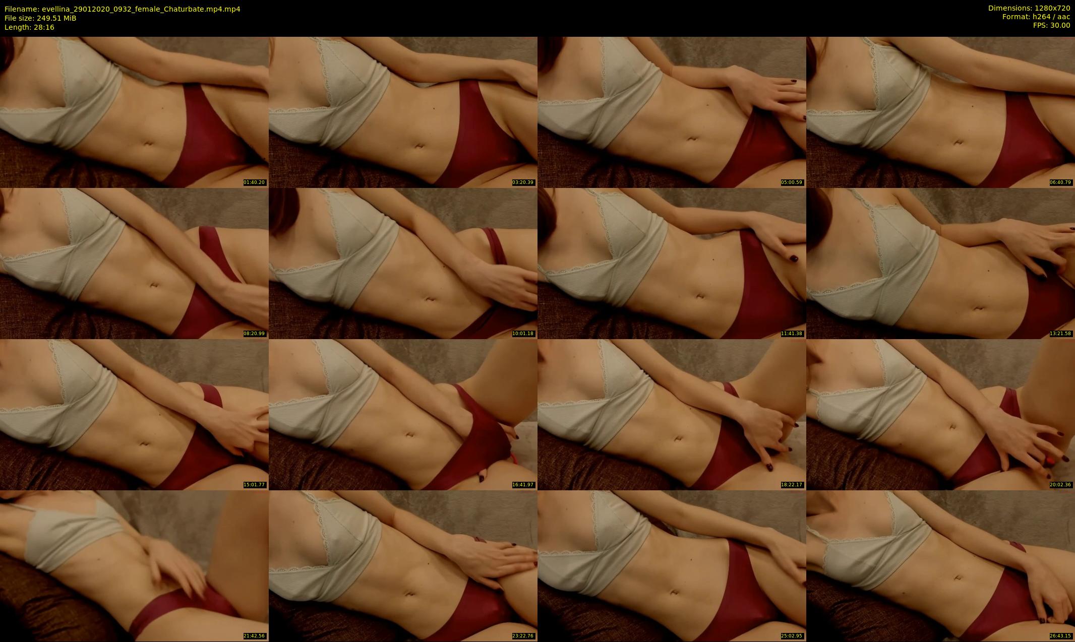 evellina — 29 minute Chaturbate female cam show recording, 720p, Jan 29, 2020