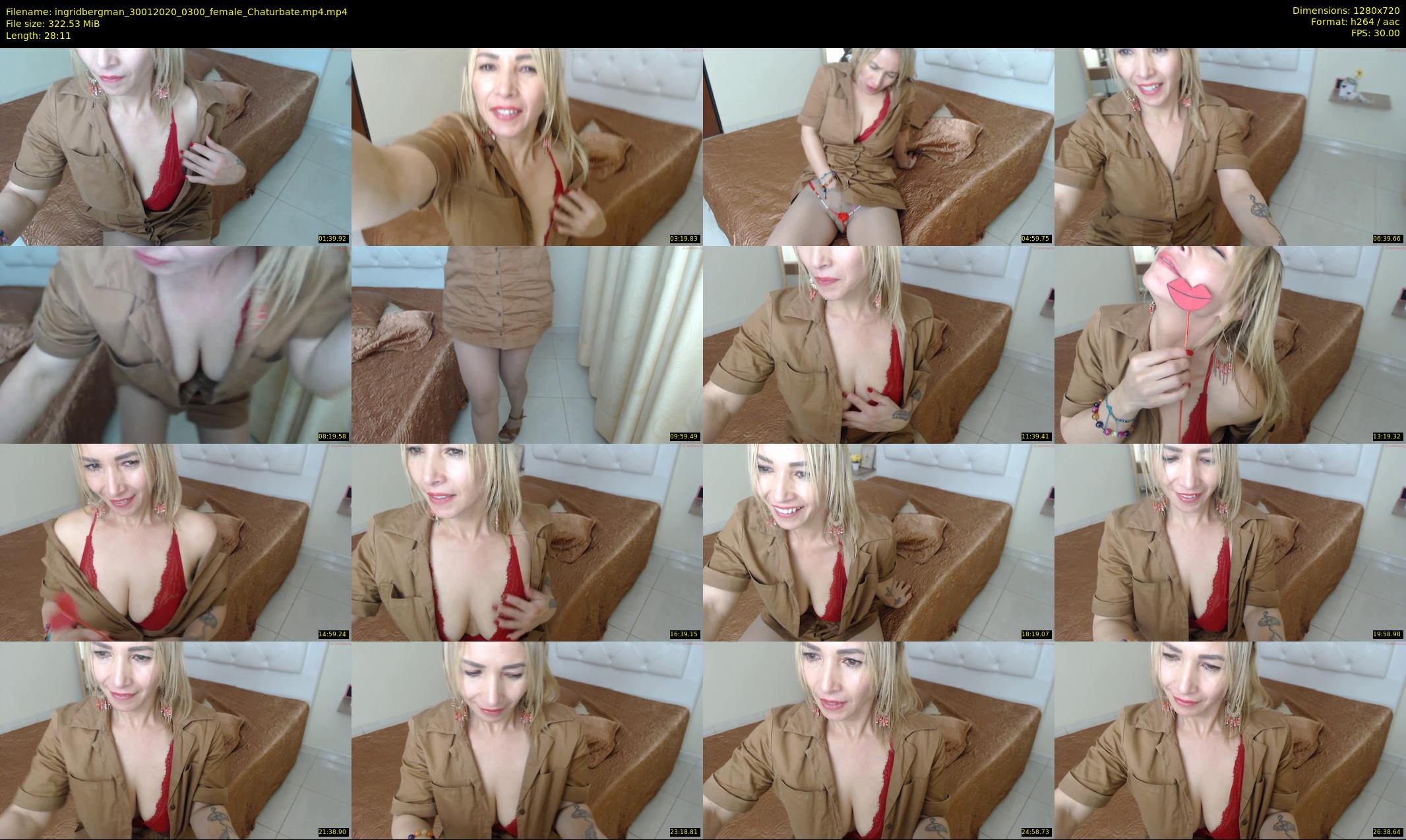 ingridbergman — 29 minute Chaturbate female cam show recording, 720p, Jan 30, 2020