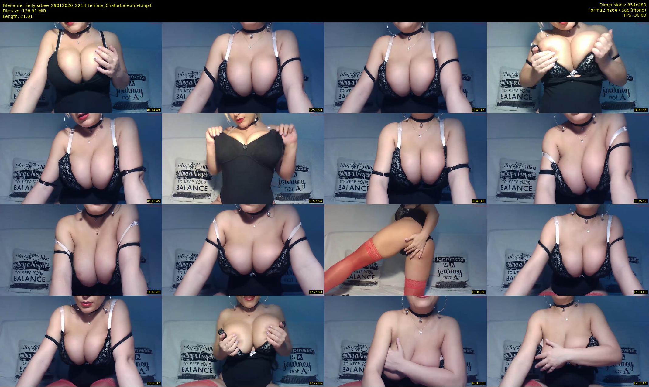 kellybabee — 22 minute Chaturbate female cam show recording, 480p, Jan 29, 2020