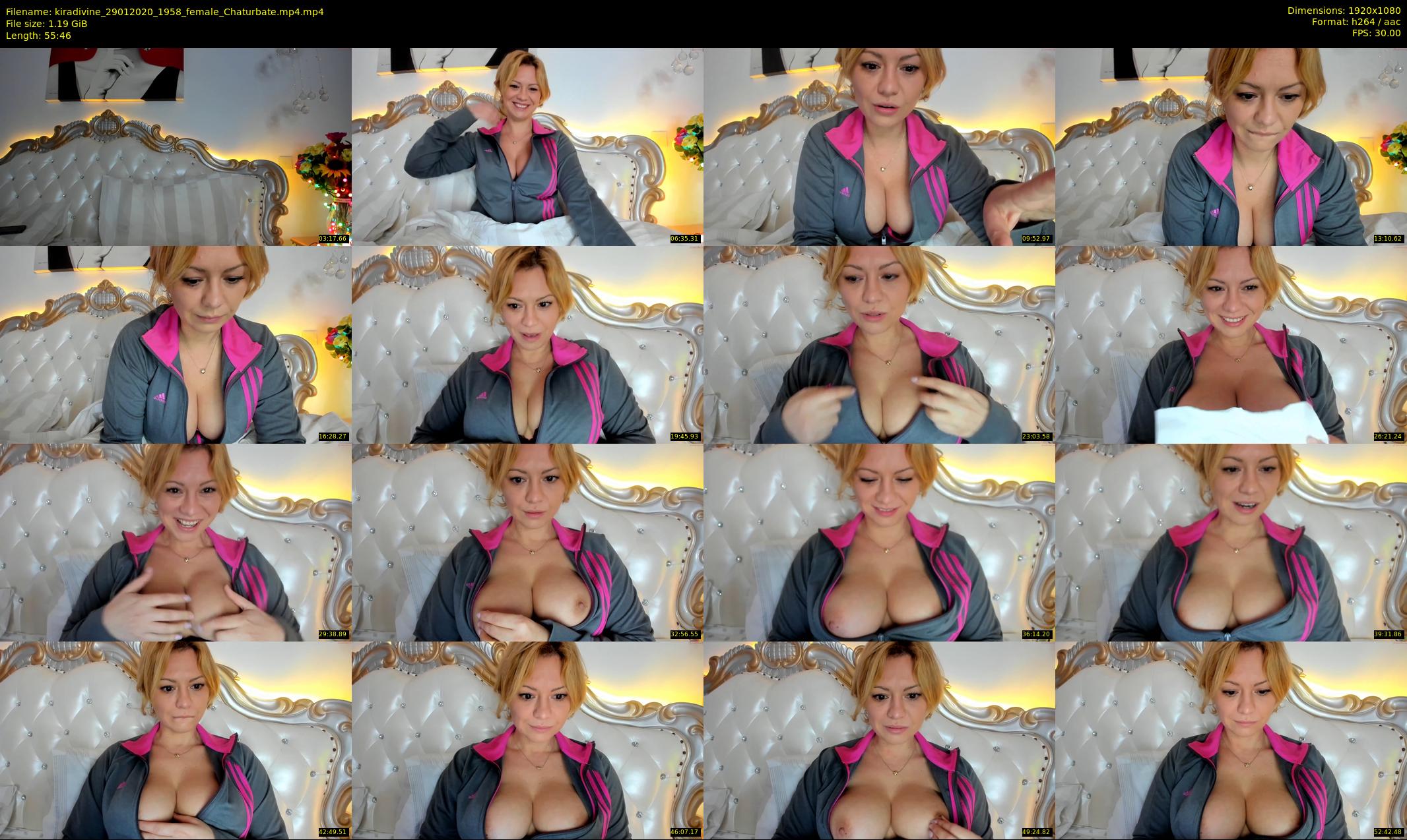 kiradivine — 56 minute Chaturbate female cam show recording, 1080p, Jan 29, 2020