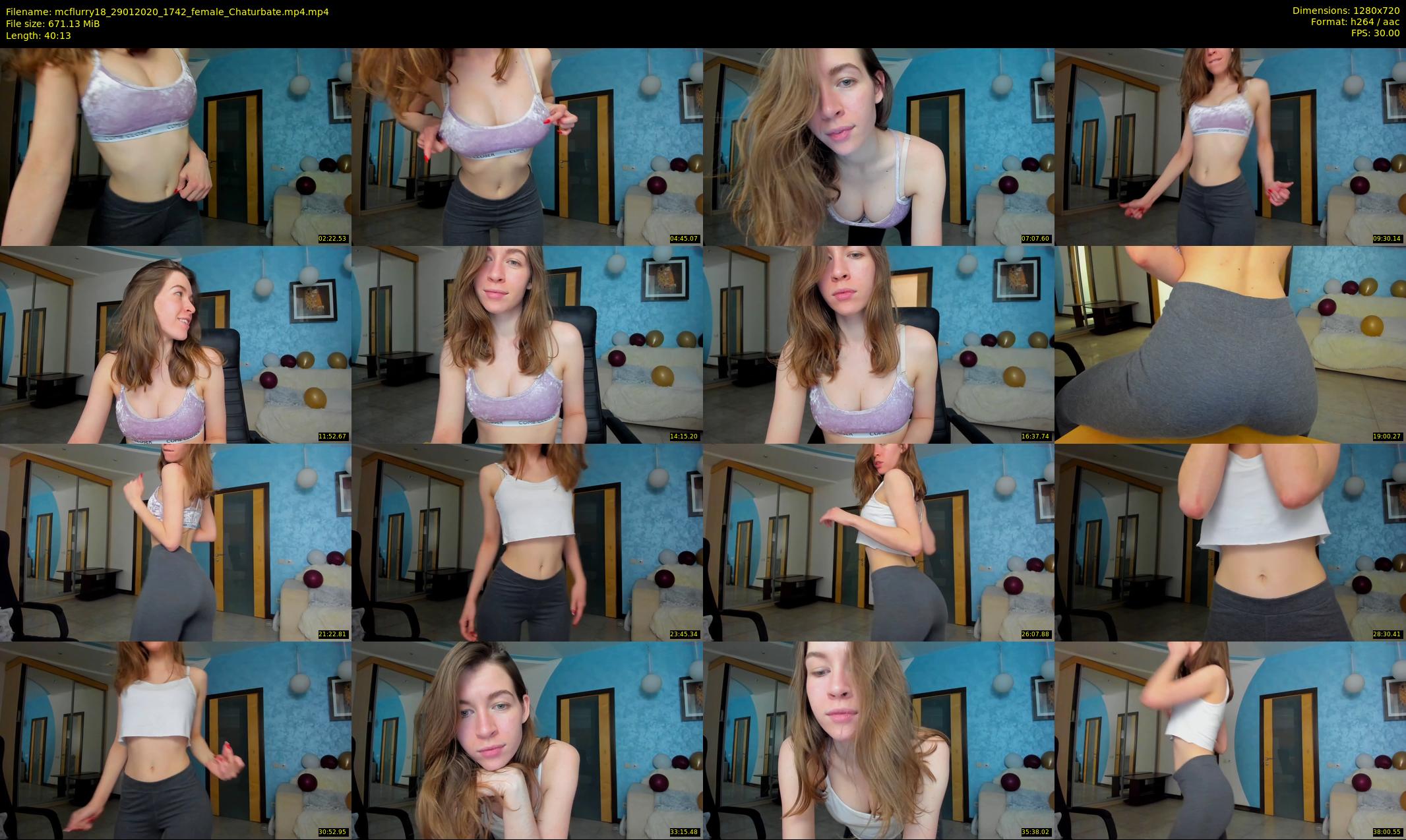 mcflurry18 — 41 minute Chaturbate female cam show recording, 720p, Jan 29, 2020