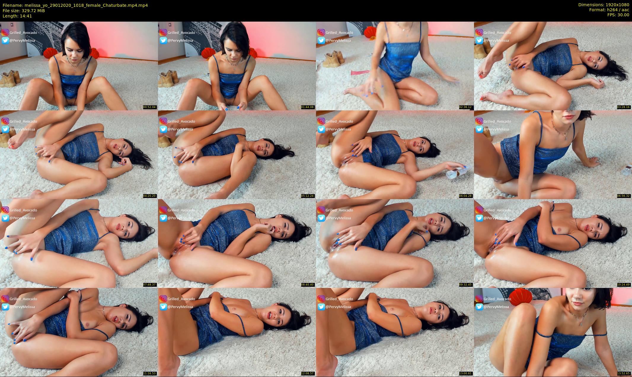 melissa_yo — 15 minute Chaturbate female cam show recording, 1080p, Jan 29, 2020
