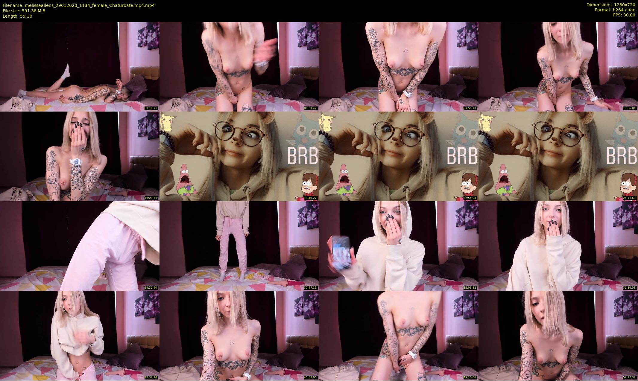 melissaallens — 56 minute Chaturbate female cam show recording, 720p, Jan 29, 2020