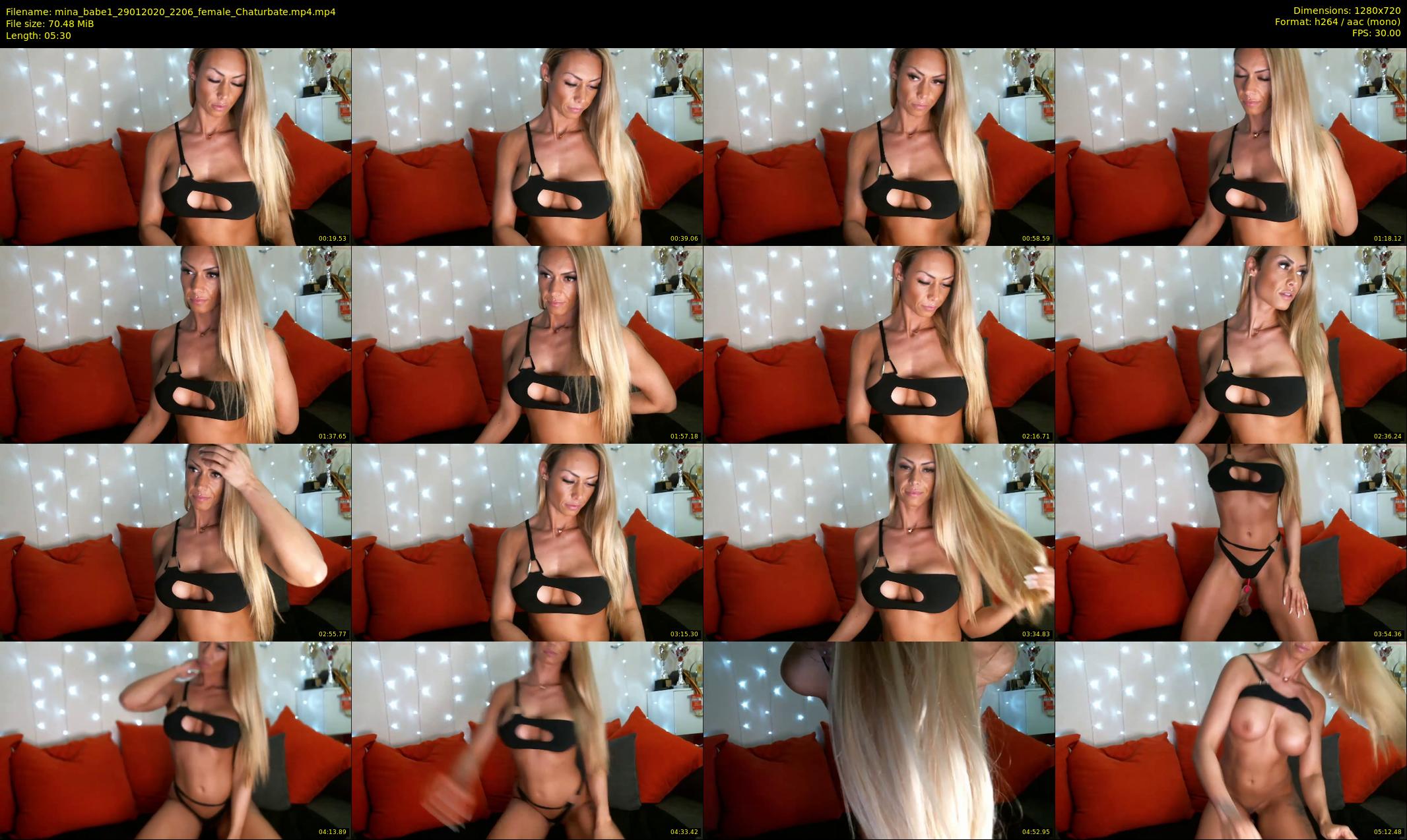 mina_babe1 — 6 minute Chaturbate female cam show recording, 720p, Jan 29, 2020