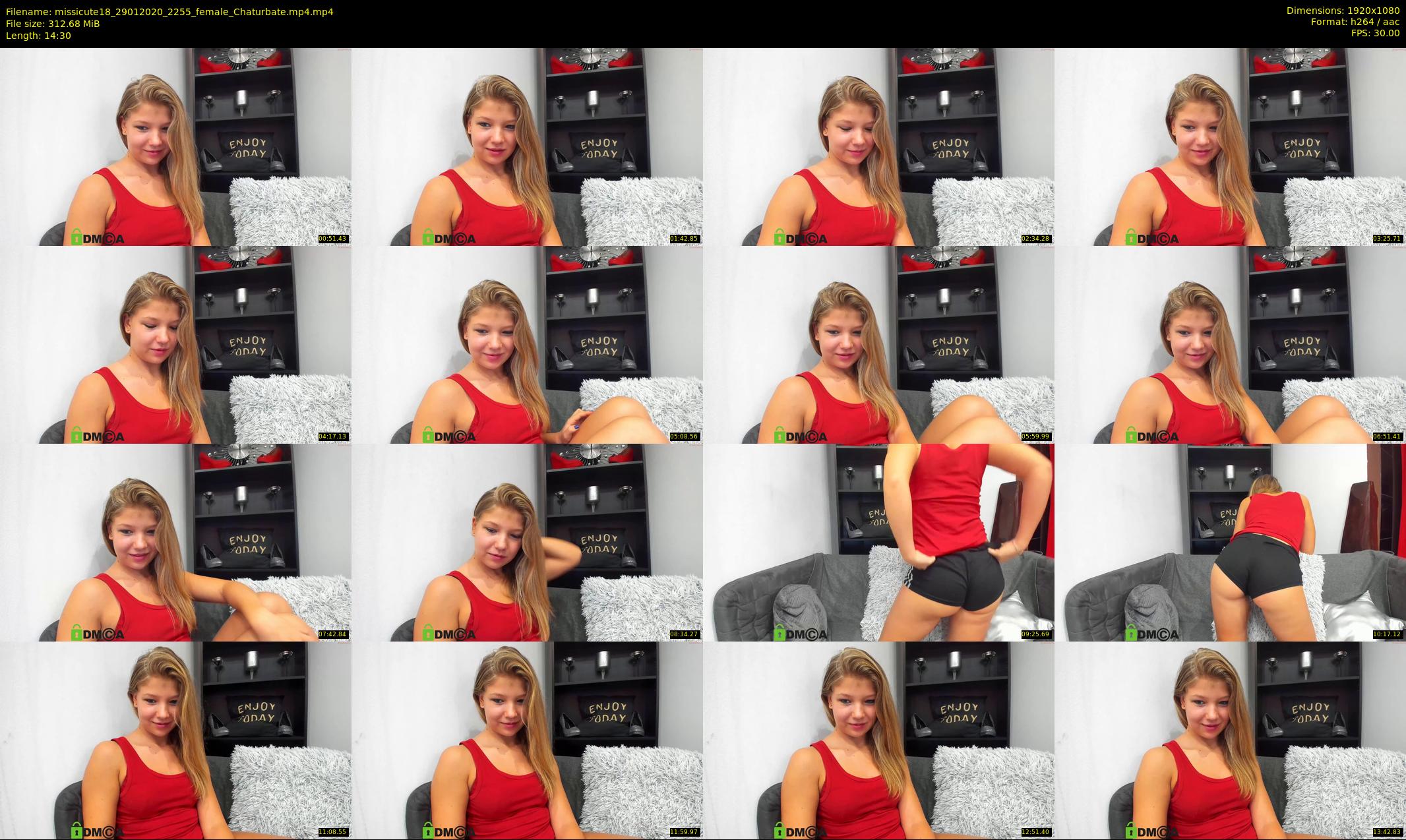 missicute18 — 15 minute Chaturbate female cam show recording, 1080p, Jan 29, 2020