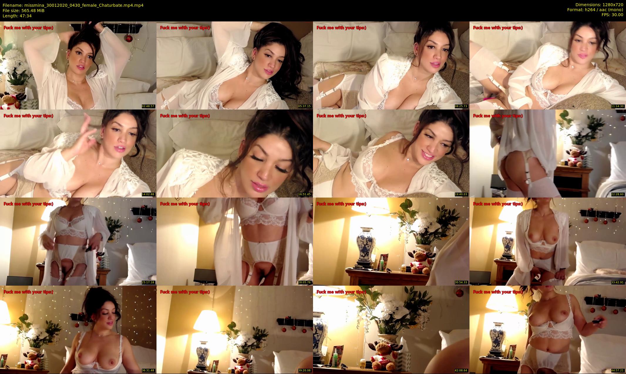 missmina — 48 minute Chaturbate female cam show recording, 720p, Jan 30, 2020