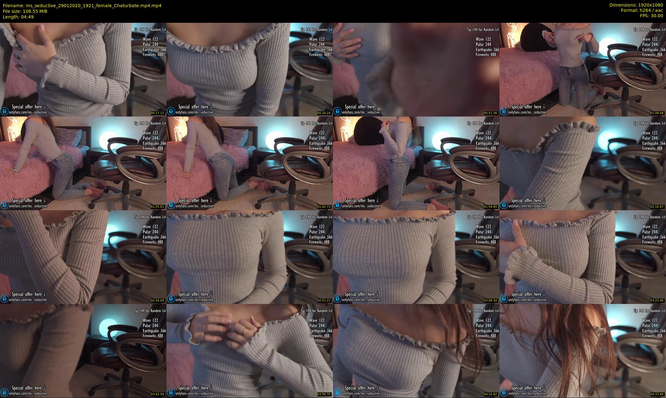 ms_seductive — 5 minute Chaturbate female cam show recording, 1080p, Jan 29, 2020