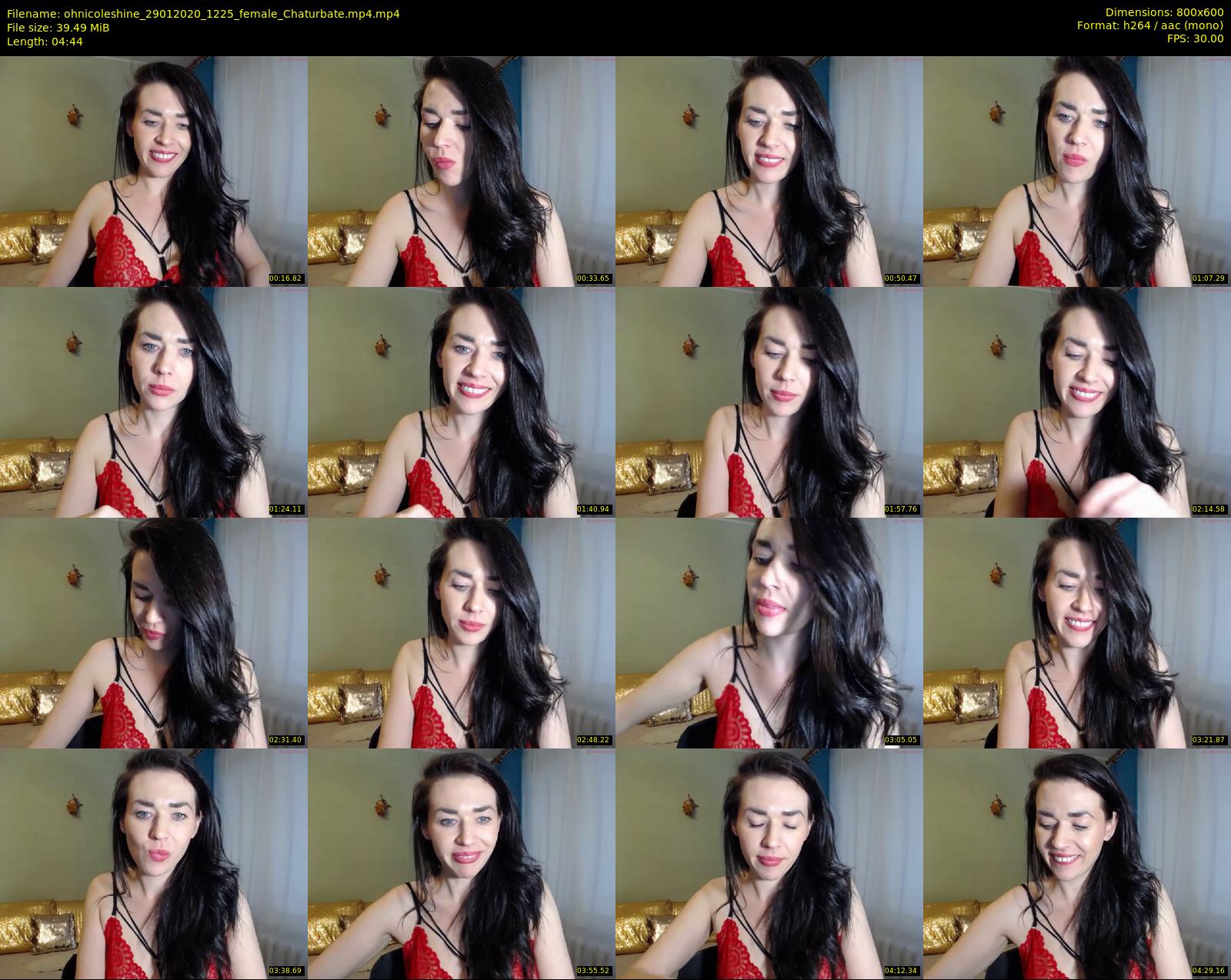 ohnicoleshine — 5 minute Chaturbate female cam show recording, 480p, Jan 29, 2020