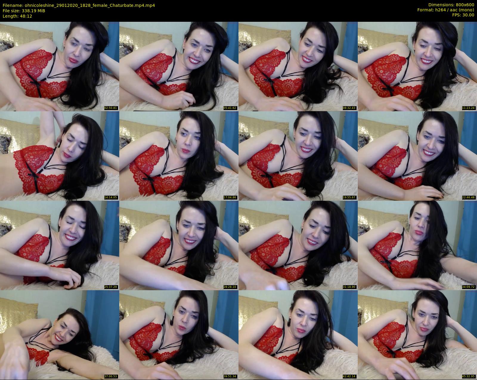 ohnicoleshine — 49 minute Chaturbate female cam show recording, 480p, Jan 29, 2020