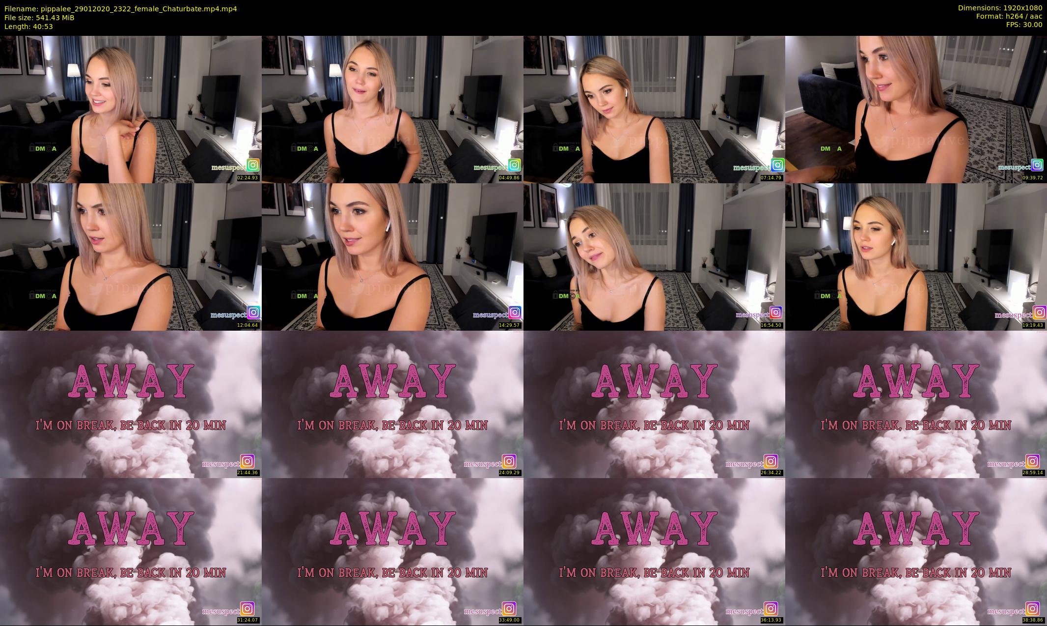 pippalee — 41 minute Chaturbate female cam show recording, 1080p, Jan 29, 2020