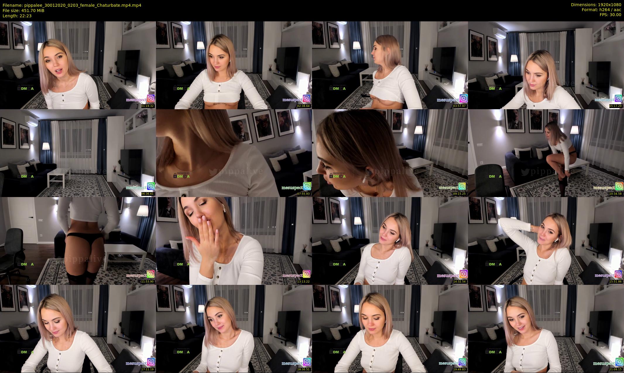pippalee — 23 minute Chaturbate female cam show recording, 1080p, Jan 30, 2020