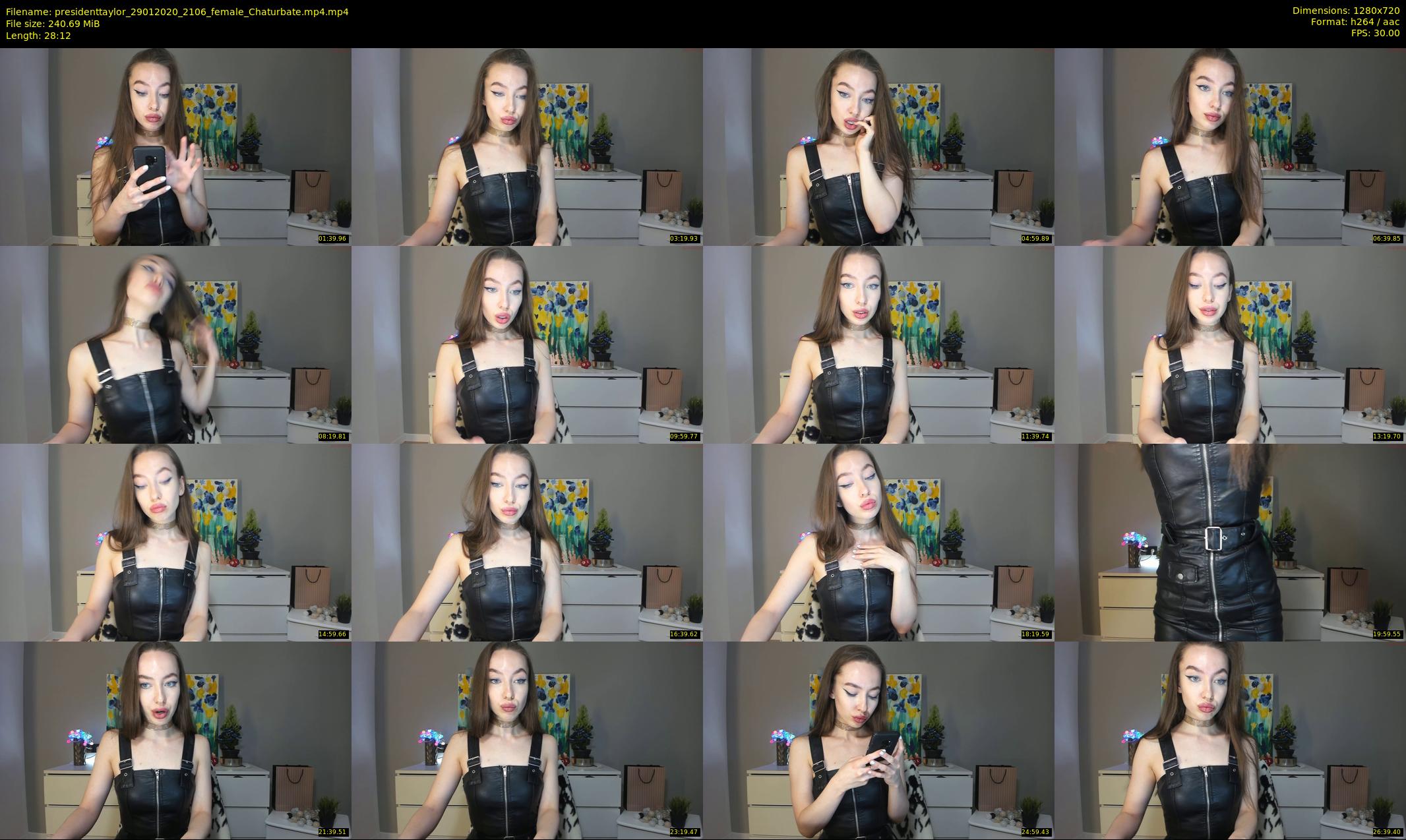 presidenttaylor — 29 minute Chaturbate female cam show recording, 720p, Jan 29, 2020