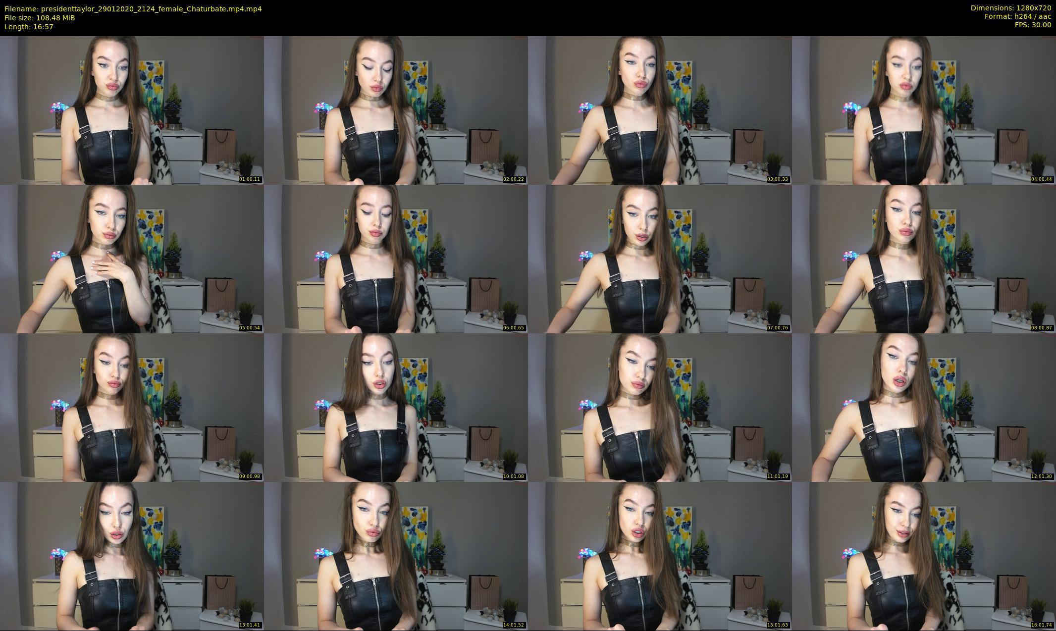 presidenttaylor — 17 minute Chaturbate female cam show recording, 720p, Jan 29, 2020