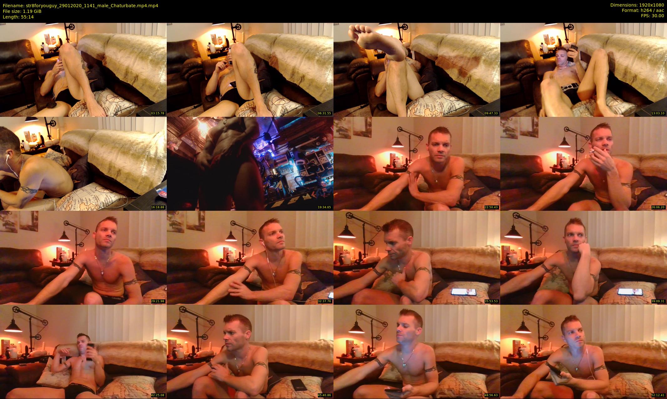 str8foryouguy — 56 minute Chaturbate male cam show recording, 1080p, Jan 29, 2020