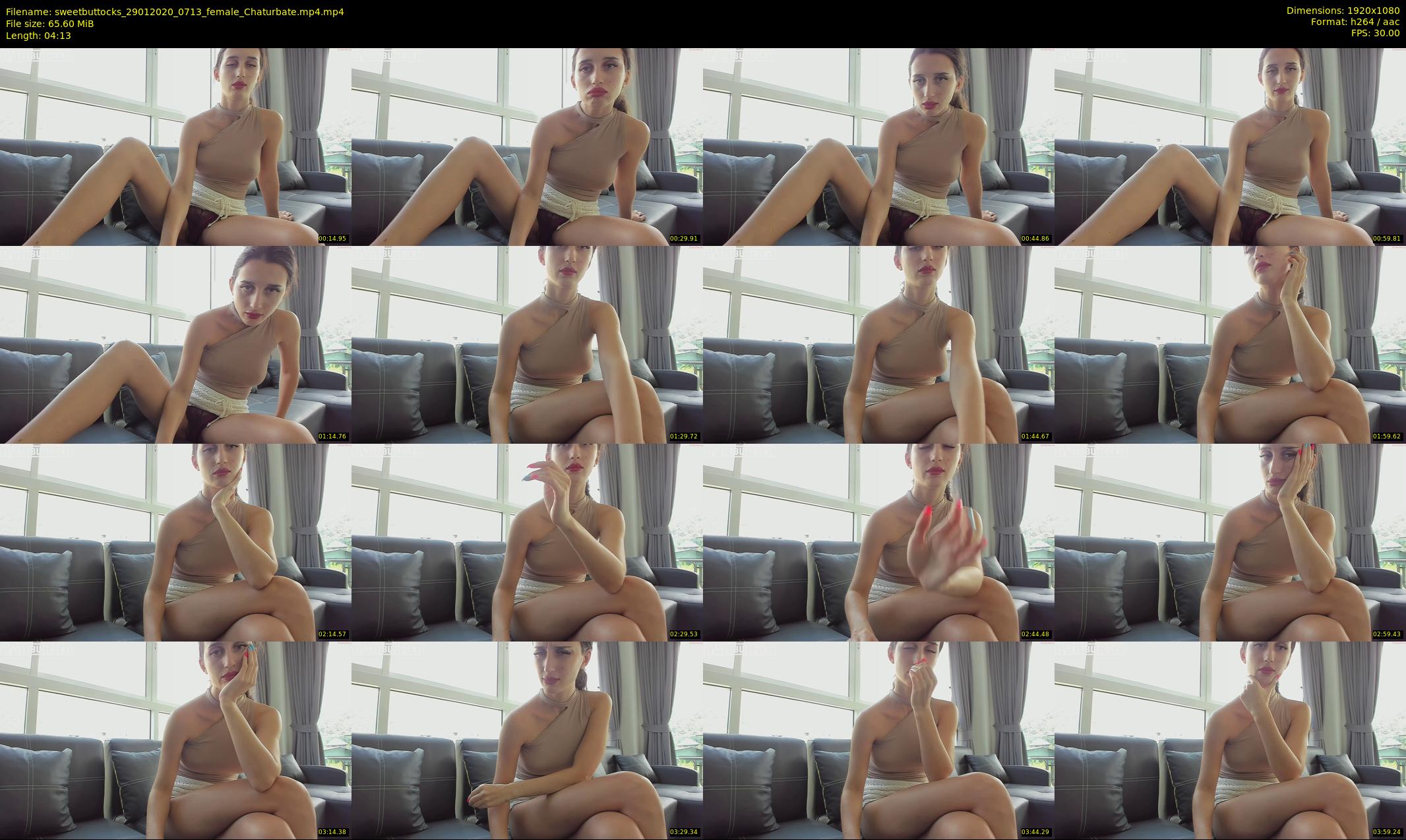 sweetbuttocks — 5 minute Chaturbate female cam show recording, 1080p, Jan 29, 2020