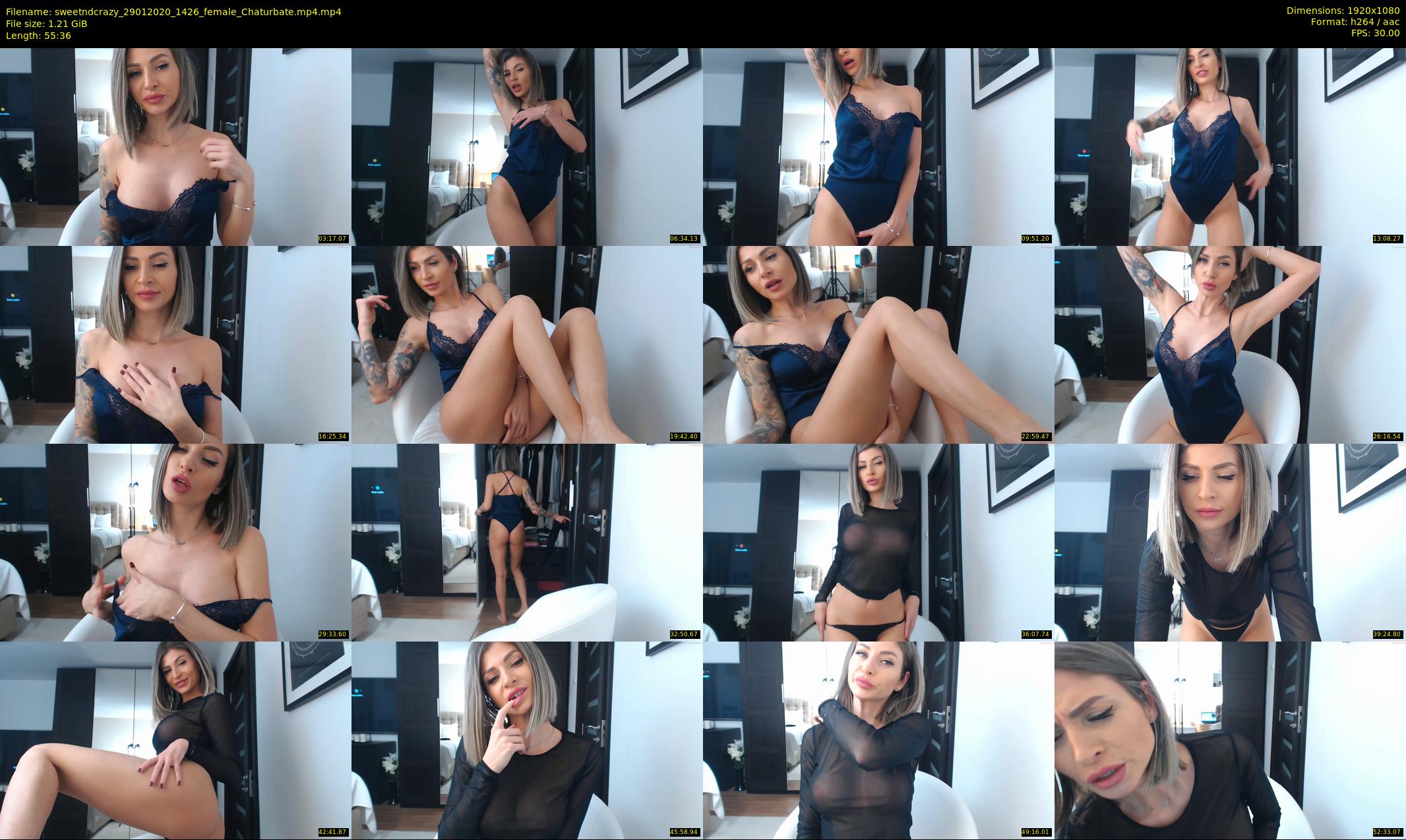sweetndcrazy — 56 minute Chaturbate female cam show recording, 1080p, Jan 29, 2020