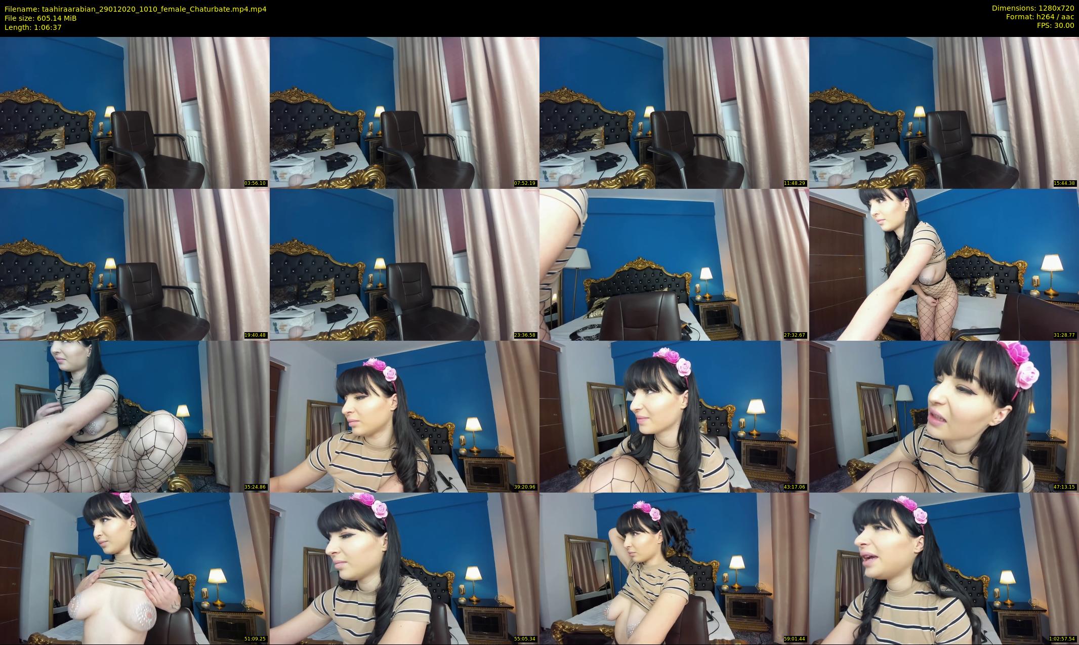 taahiraarabian — 67 minute Chaturbate female cam show recording, 720p, Jan 29, 2020