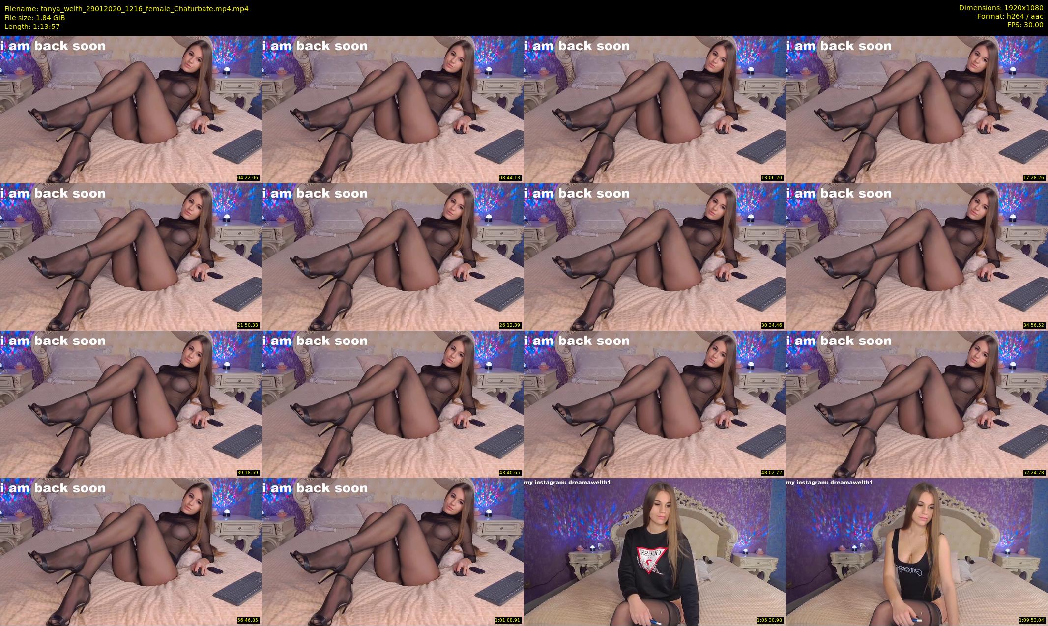 tanya_welth — 74 minute Chaturbate female cam show recording, 1080p, Jan 29, 2020