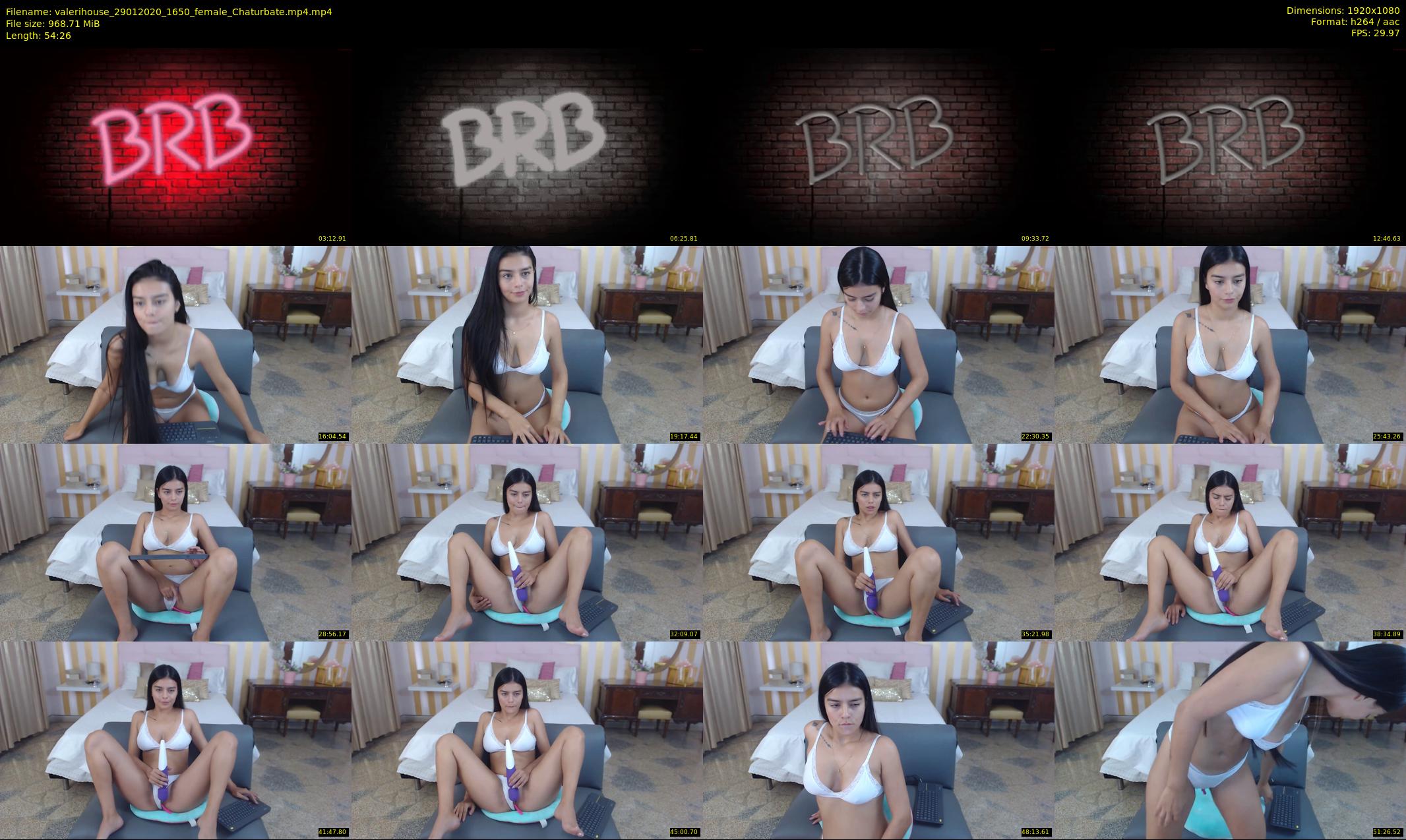 valerihouse — 55 minute Chaturbate female cam show recording, 1080p, Jan 29, 2020