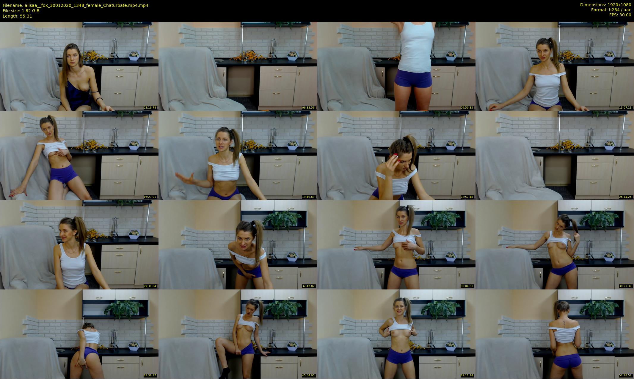 alisaa__fox — 56 minute Chaturbate female cam show recording, 1080p, Jan 30, 2020