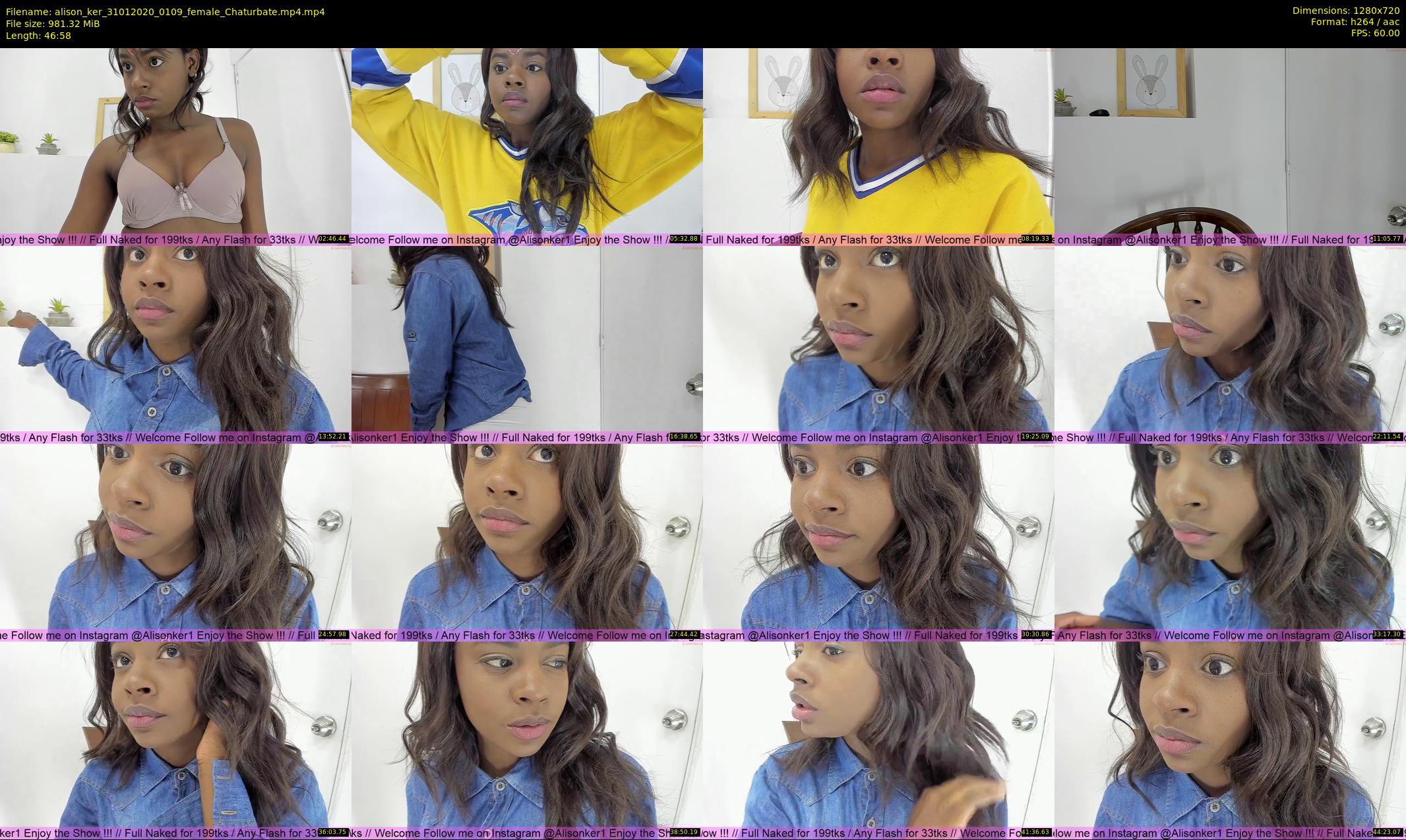 alison_ker — 47 minute Chaturbate female cam show recording, 720p, Jan 31, 2020