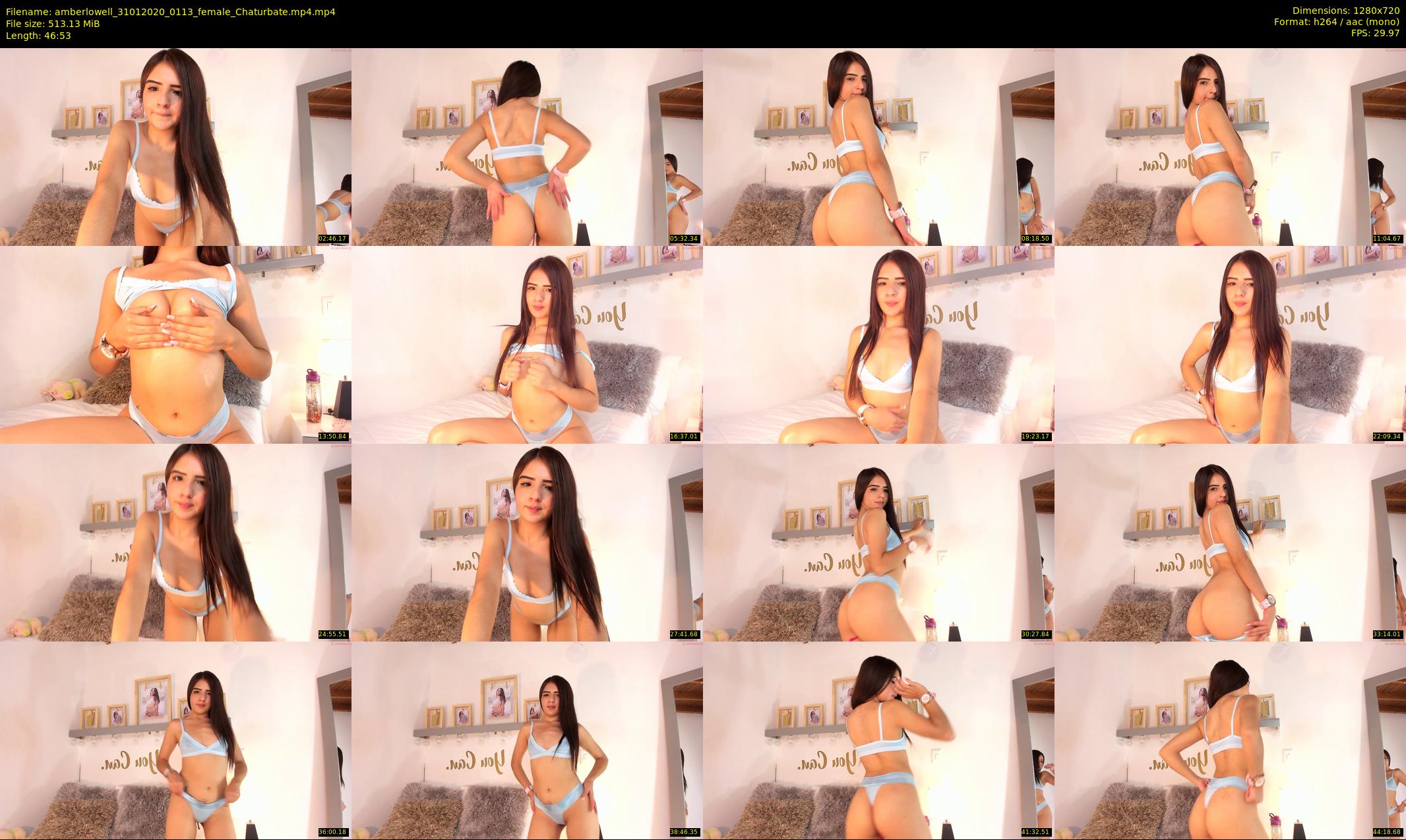 amberlowell — 47 minute Chaturbate female cam show recording, 720p, Jan 31, 2020