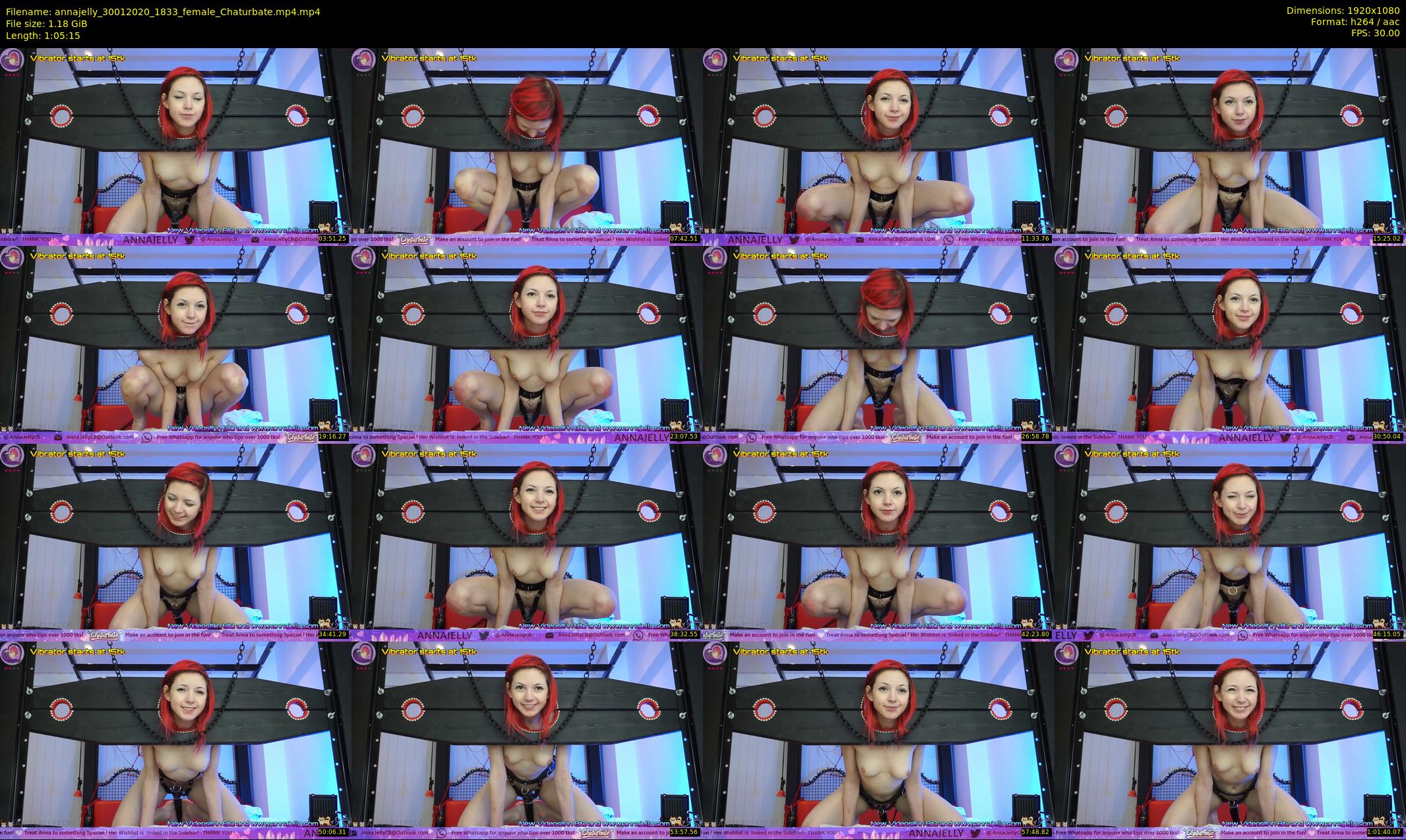 annajelly — 66 minute Chaturbate couple cam show recording, 1080p, Jan 30, 2020
