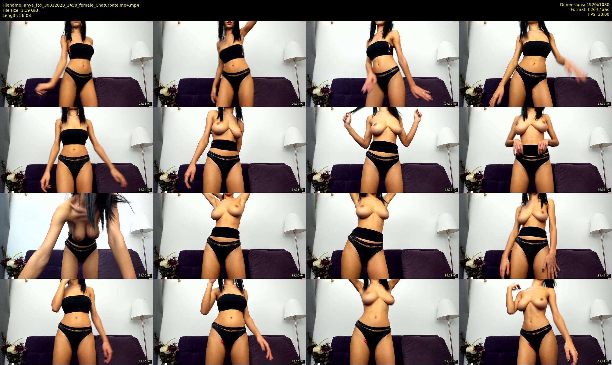 anya_fox — 57 minute Chaturbate female cam show recording, 1080p, Jan 30, 2020