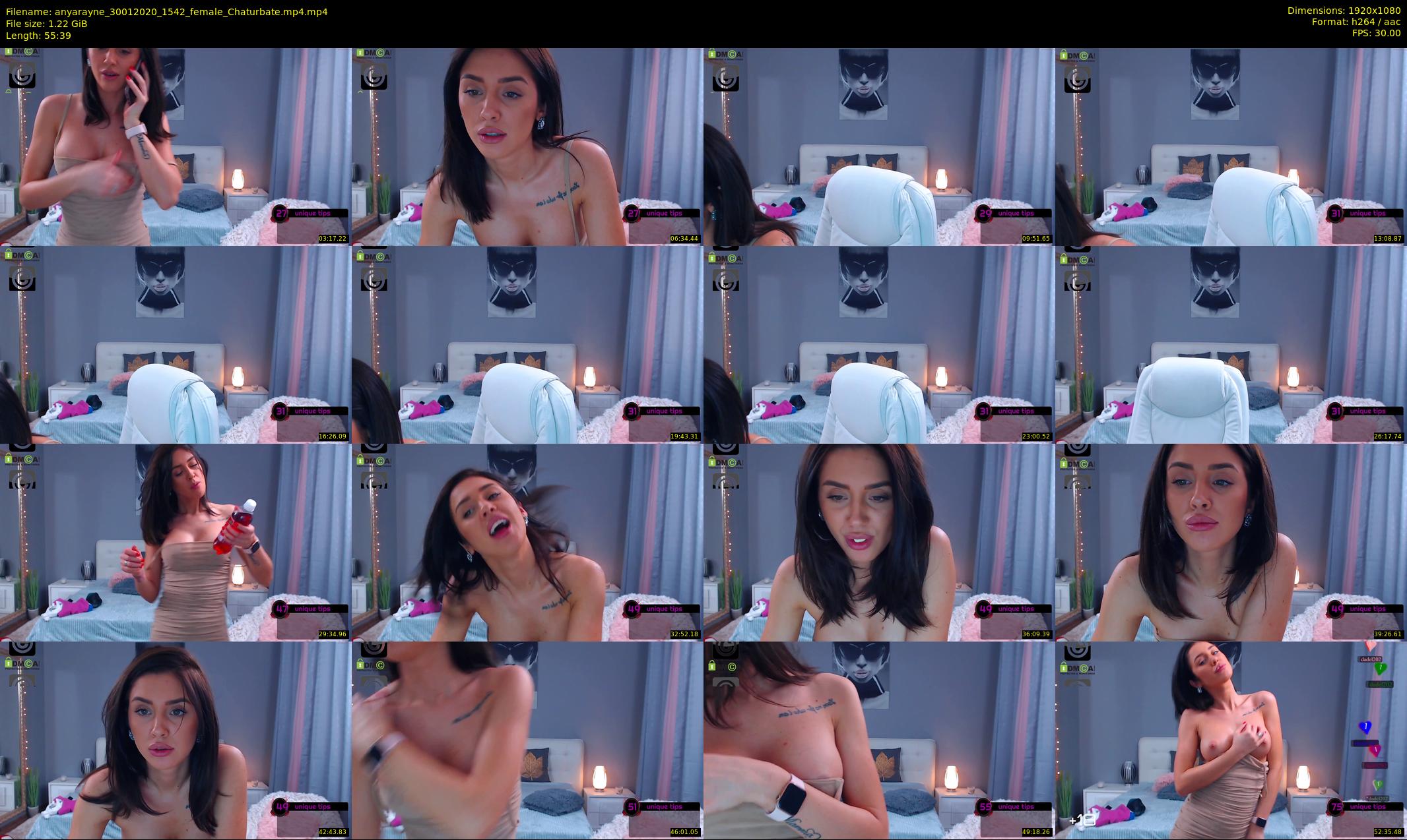 anyarayne — 56 minute Chaturbate female cam show recording, 1080p, Jan 30, 2020