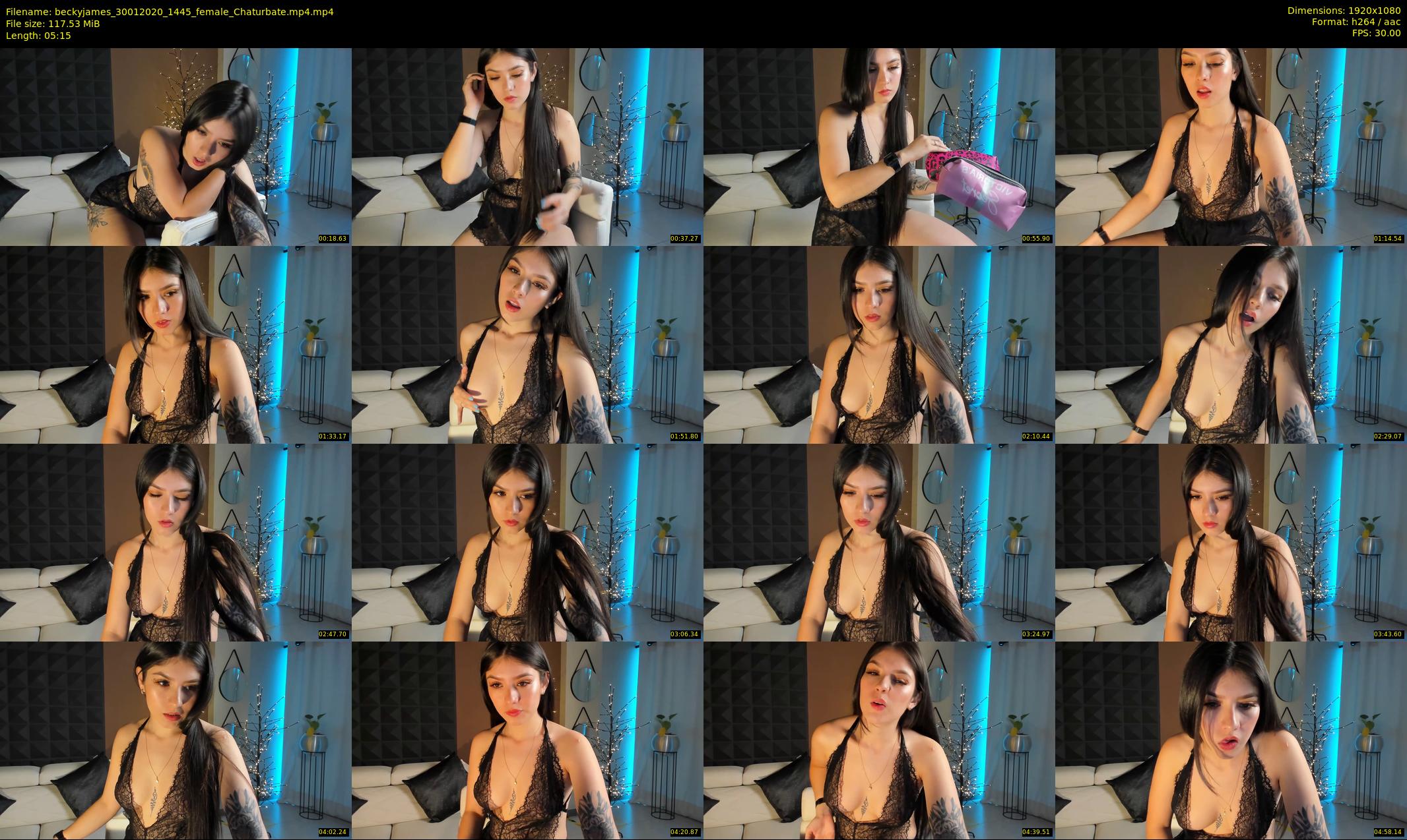 beckyjames — 6 minute Chaturbate female cam show recording, 1080p, Jan 30, 2020