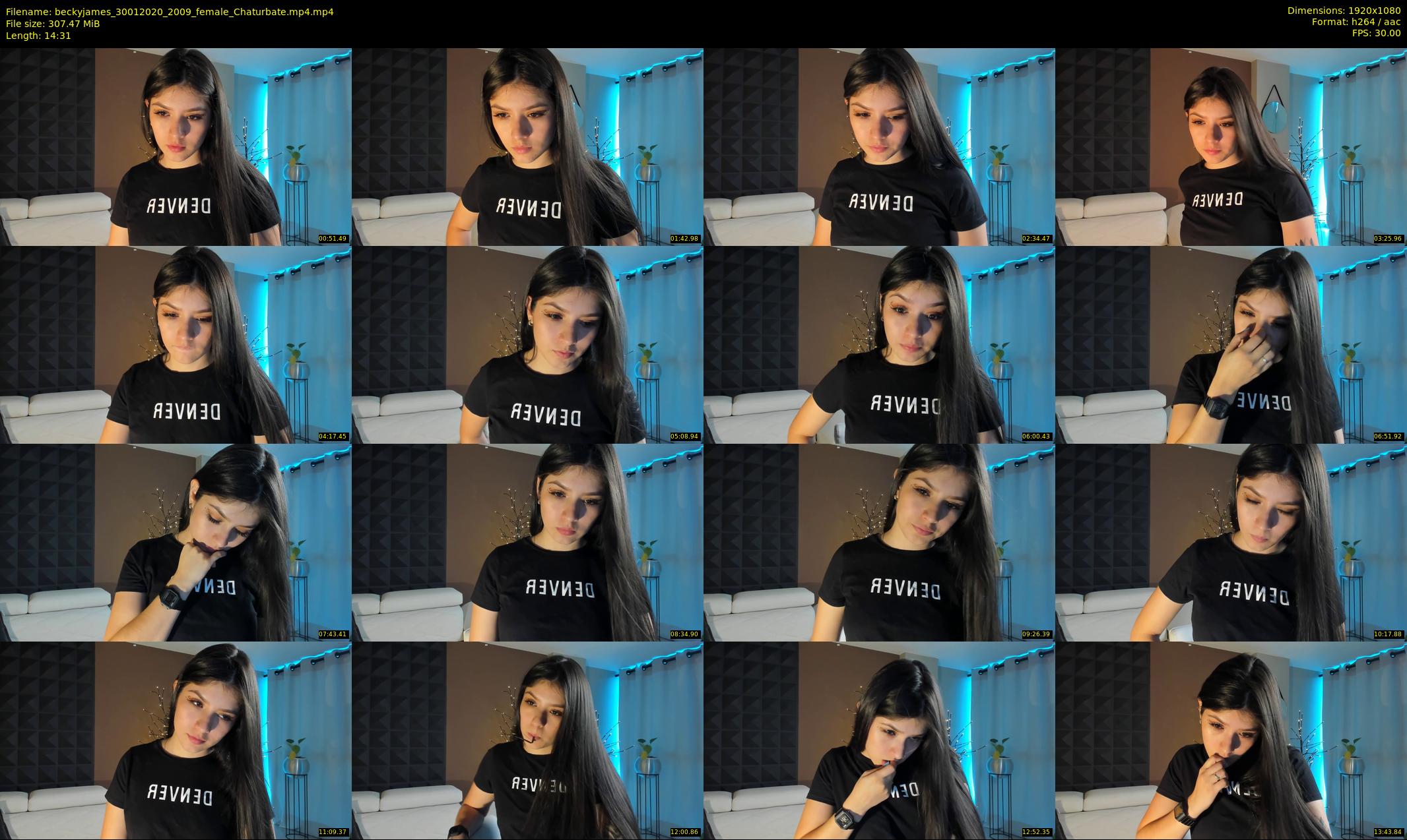 beckyjames — 15 minute Chaturbate female cam show recording, 1080p, Jan 30, 2020