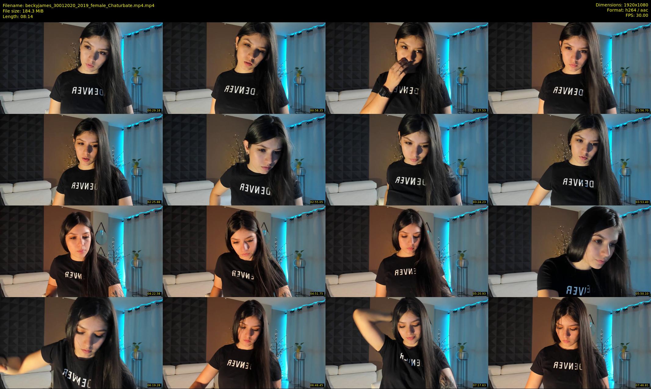 beckyjames — 9 minute Chaturbate female cam show recording, 1080p, Jan 30, 2020