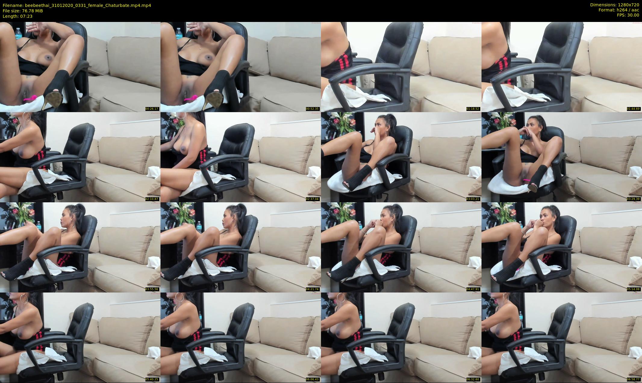 beebeethai — 8 minute Chaturbate female cam show recording, 720p, Jan 31, 2020