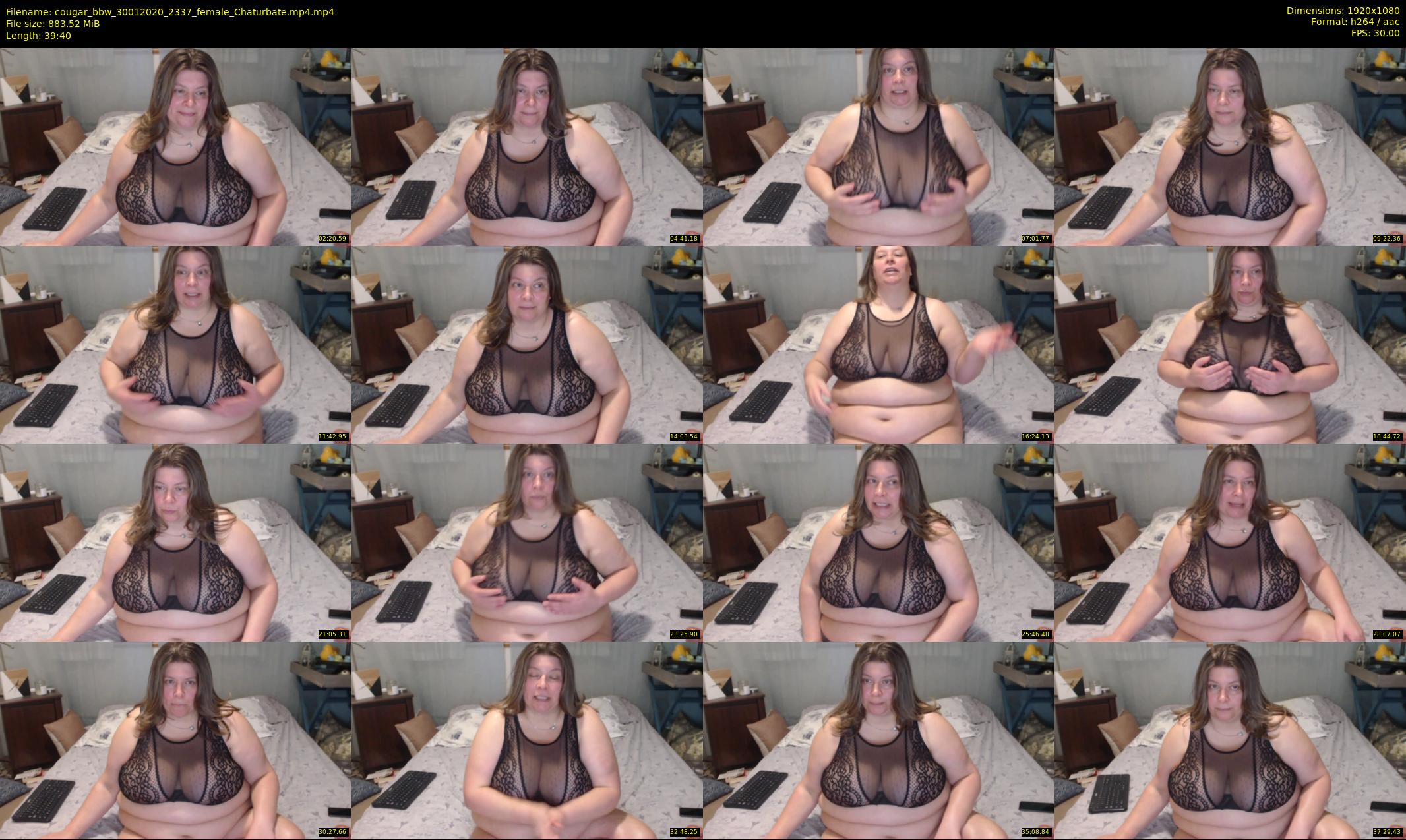 cougar_bbw — 40 minute Chaturbate female cam show recording, 1080p, Jan 30, 2020