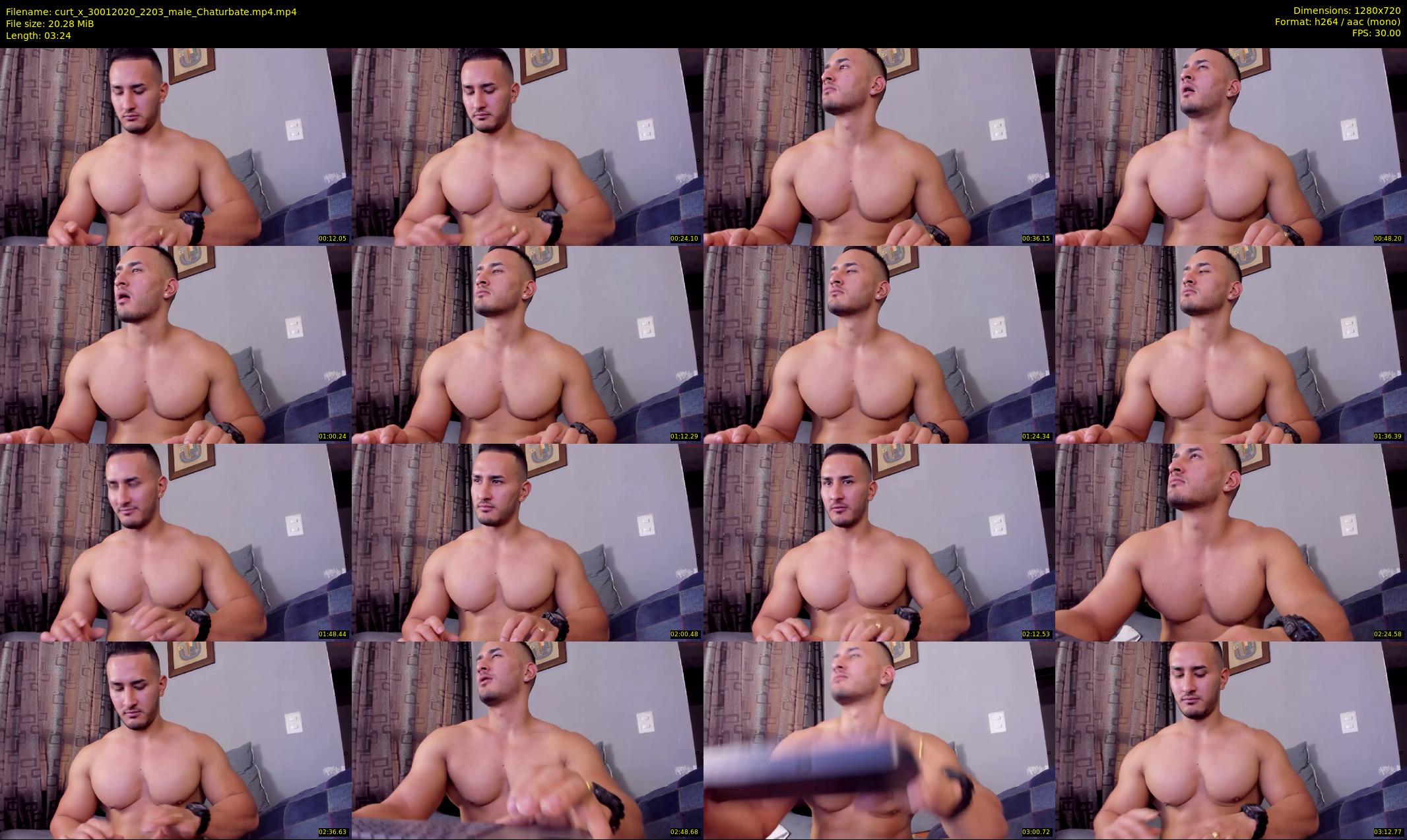 curt_x — 4 minute Chaturbate male cam show recording, 720p, Jan 30, 2020