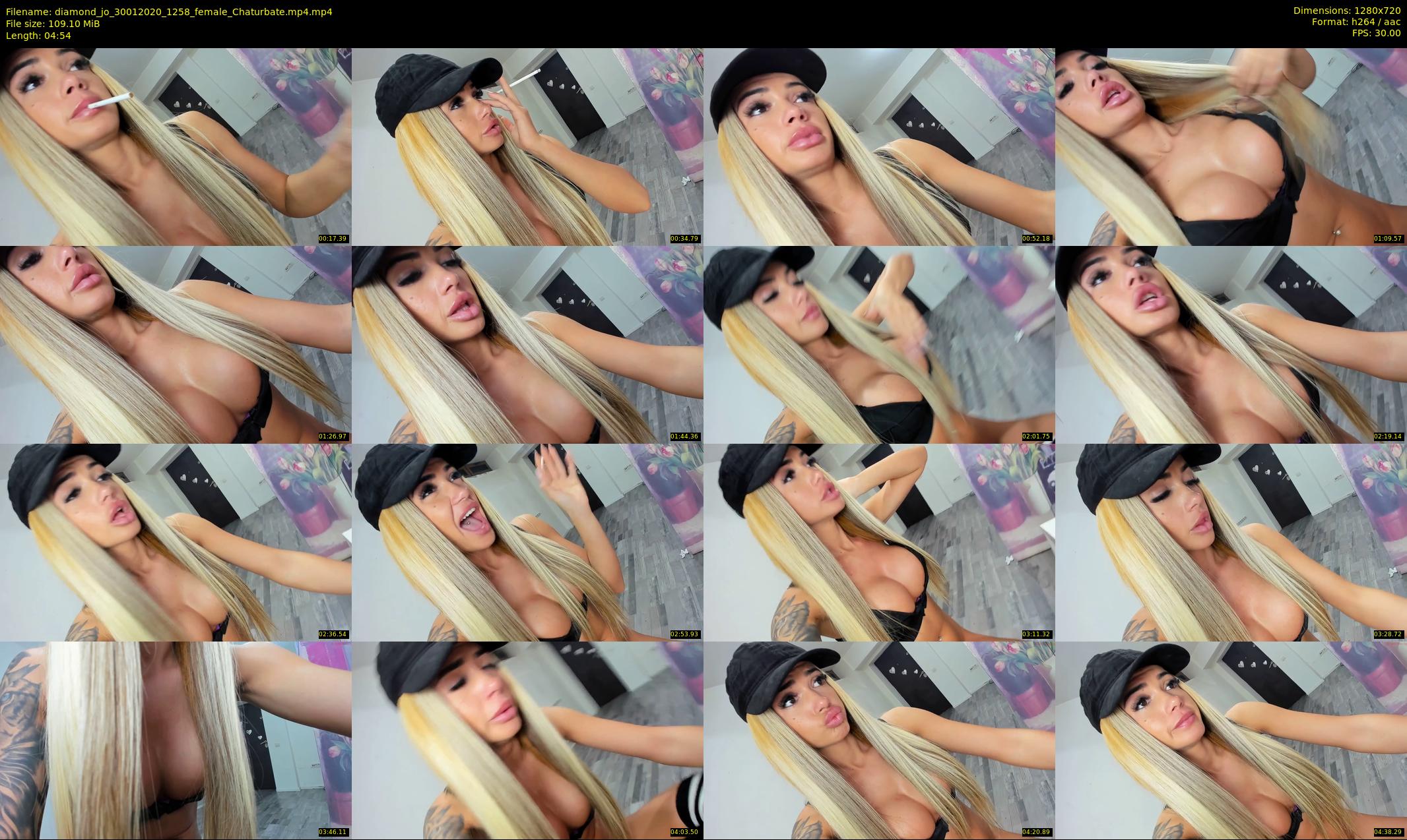 diamond_jo — 5 minute Chaturbate female cam show recording, 720p, Jan 30, 2020