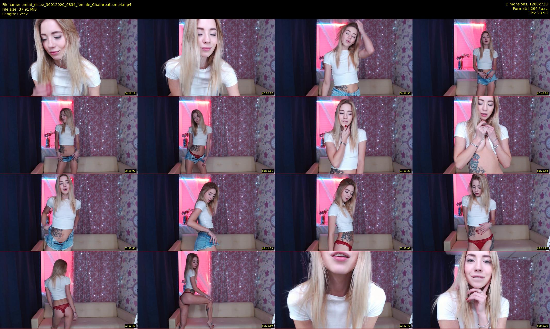 emmi_rosee — 3 minute Chaturbate female cam show recording, 720p, Jan 30, 2020