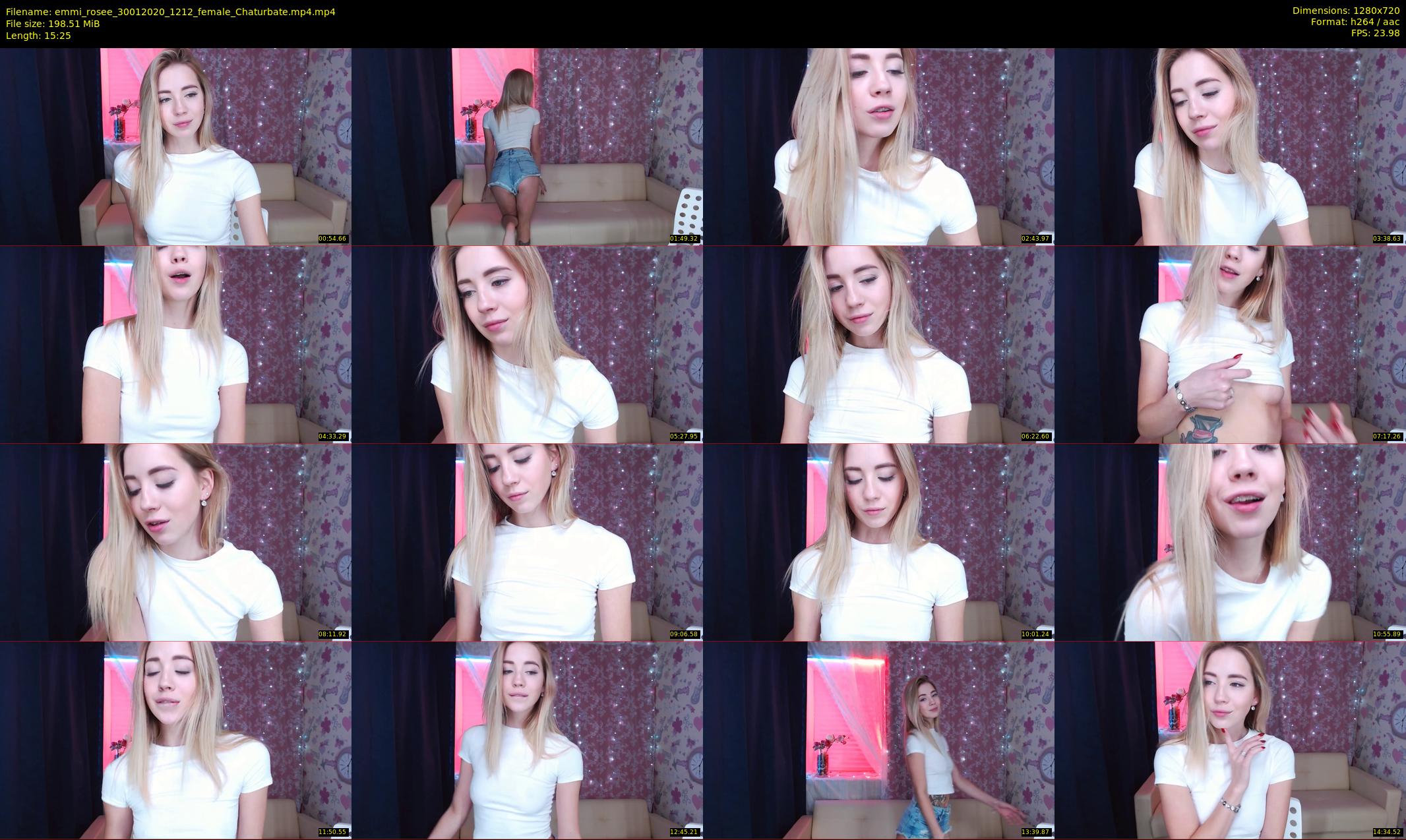 emmi_rosee — 16 minute Chaturbate female cam show recording, 720p, Jan 30, 2020