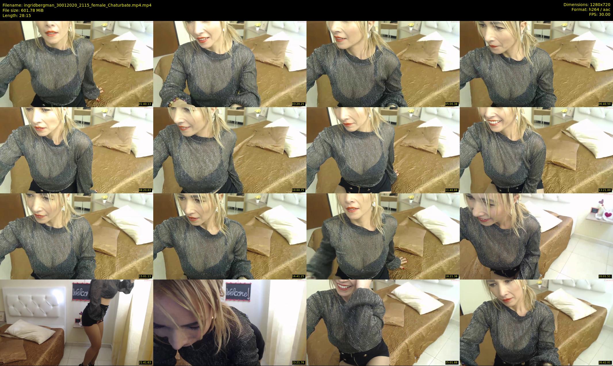 ingridbergman — 29 minute Chaturbate female cam show recording, 720p, Jan 30, 2020