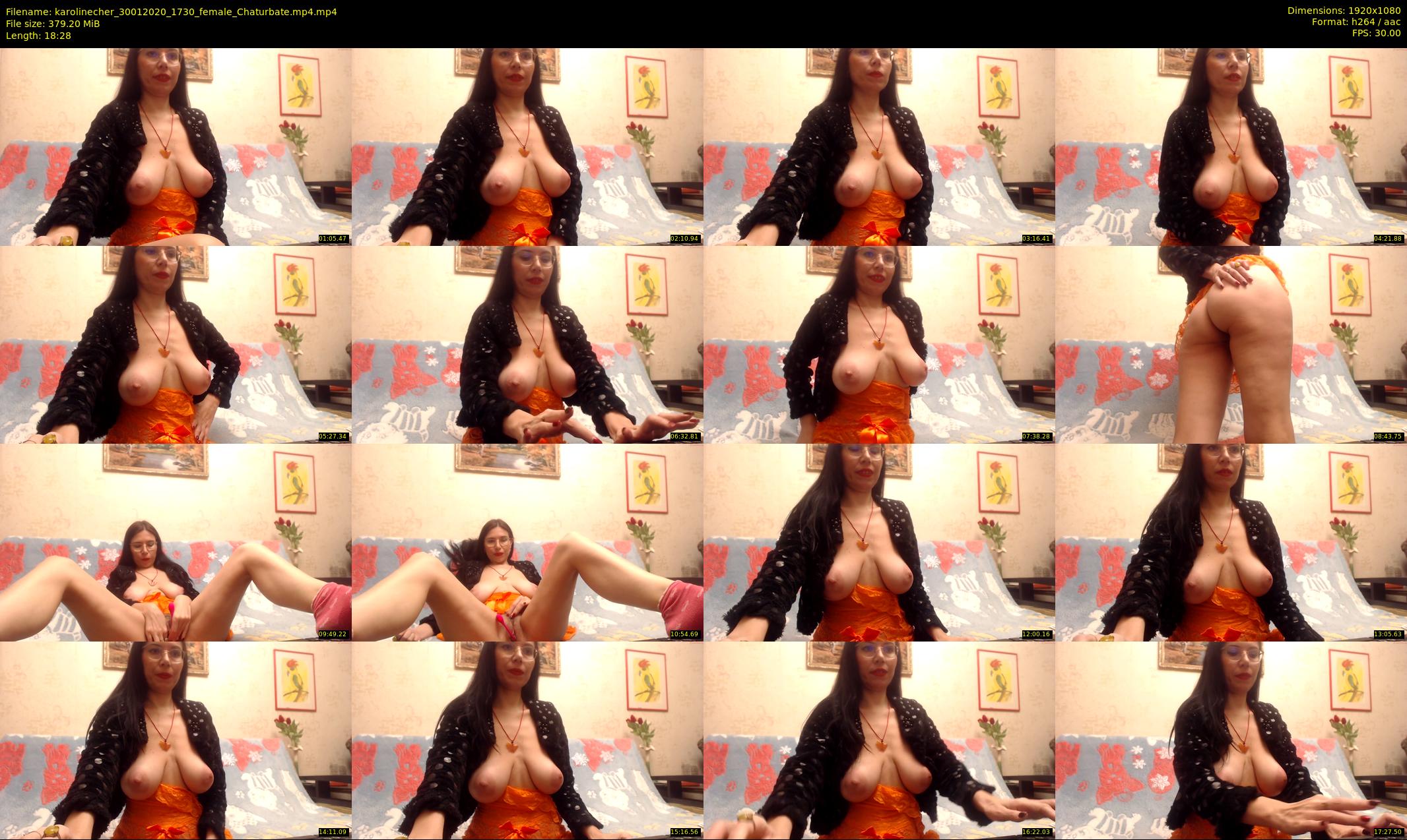 karolinecher — 19 minute Chaturbate female cam show recording, 1080p, Jan 30, 2020