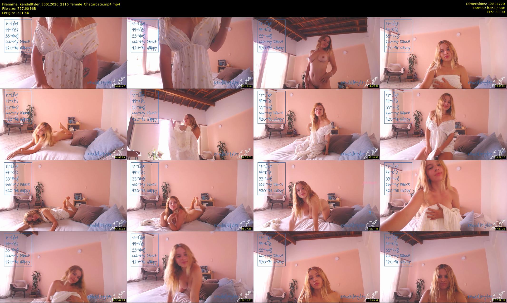 kendalltyler — 82 minute Chaturbate female cam show recording, 720p, Jan 30, 2020
