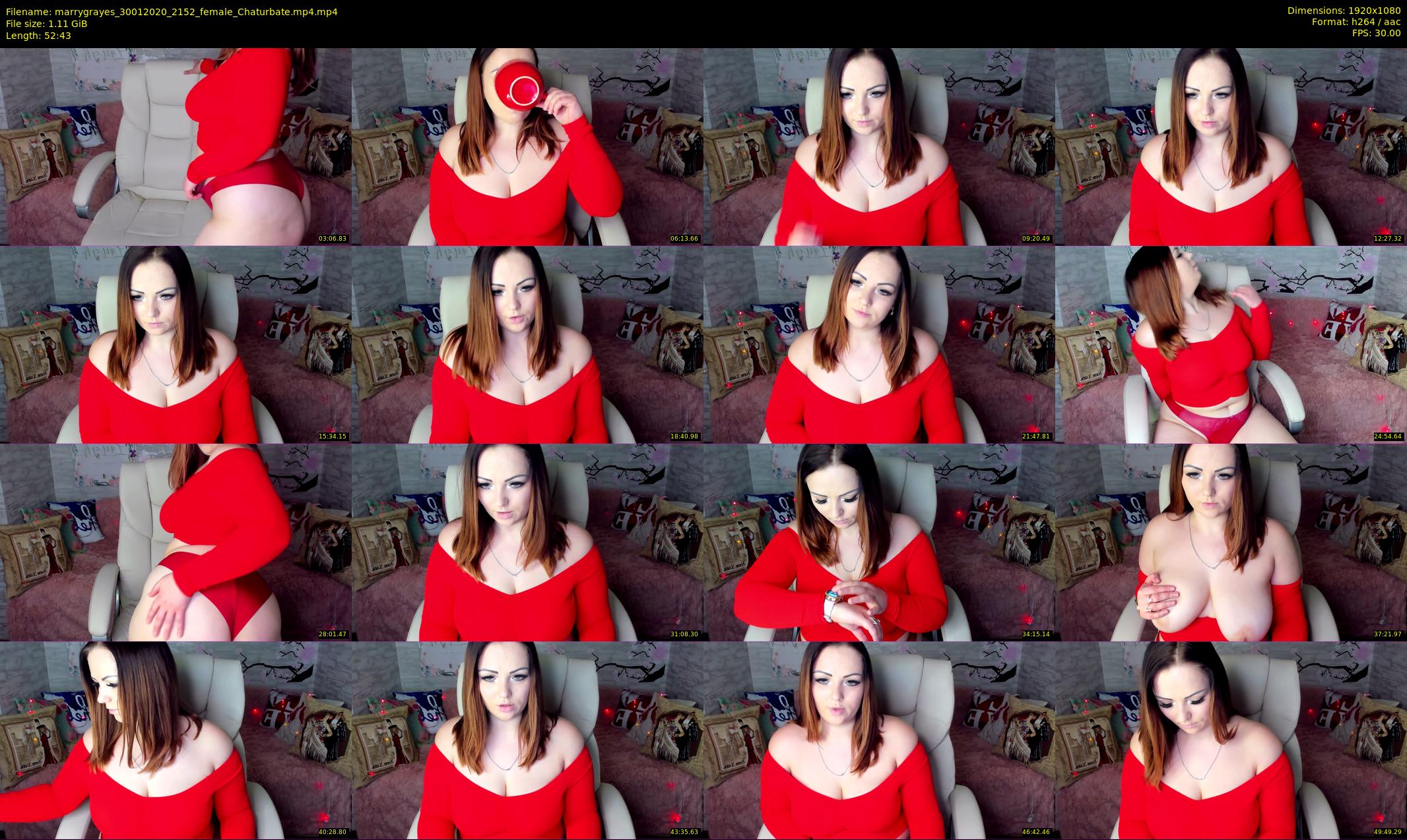 marrygrayes — 53 minute Chaturbate female cam show recording, 1080p, Jan 30, 2020