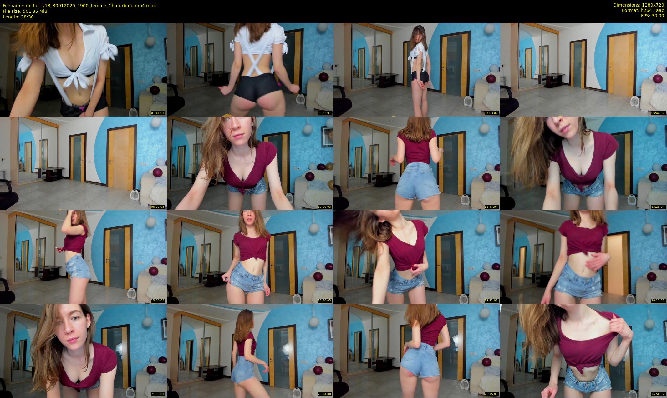 mcflurry18 — 29 minute Chaturbate female cam show recording, 720p, Jan 30, 2020