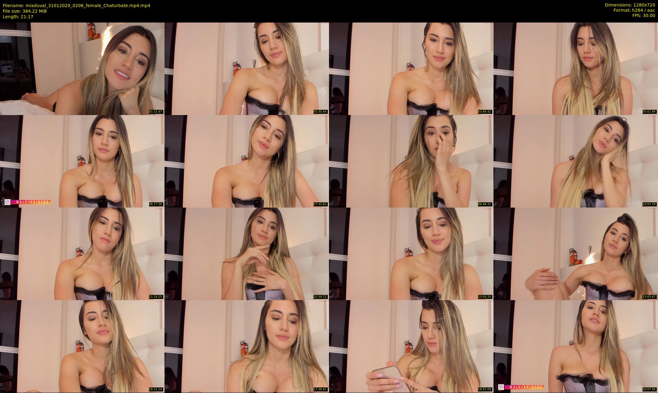 miaduval — 22 minute Chaturbate female cam show recording, 720p, Jan 31, 2020