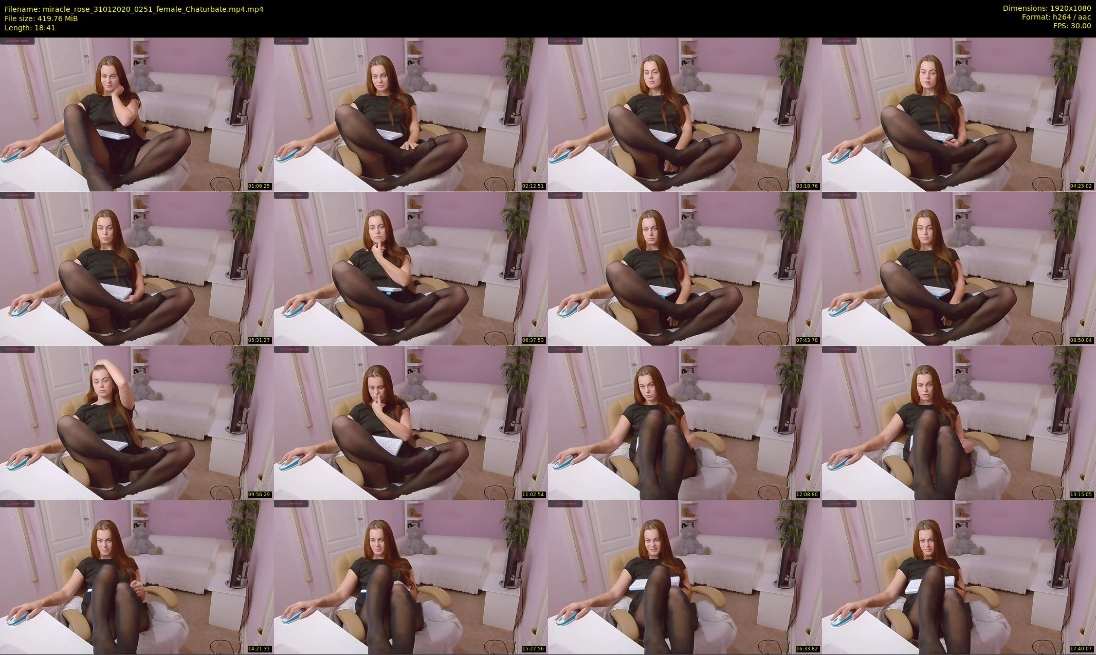 miracle_rose — 19 minute Chaturbate female cam show recording, 1080p, Jan 31, 2020