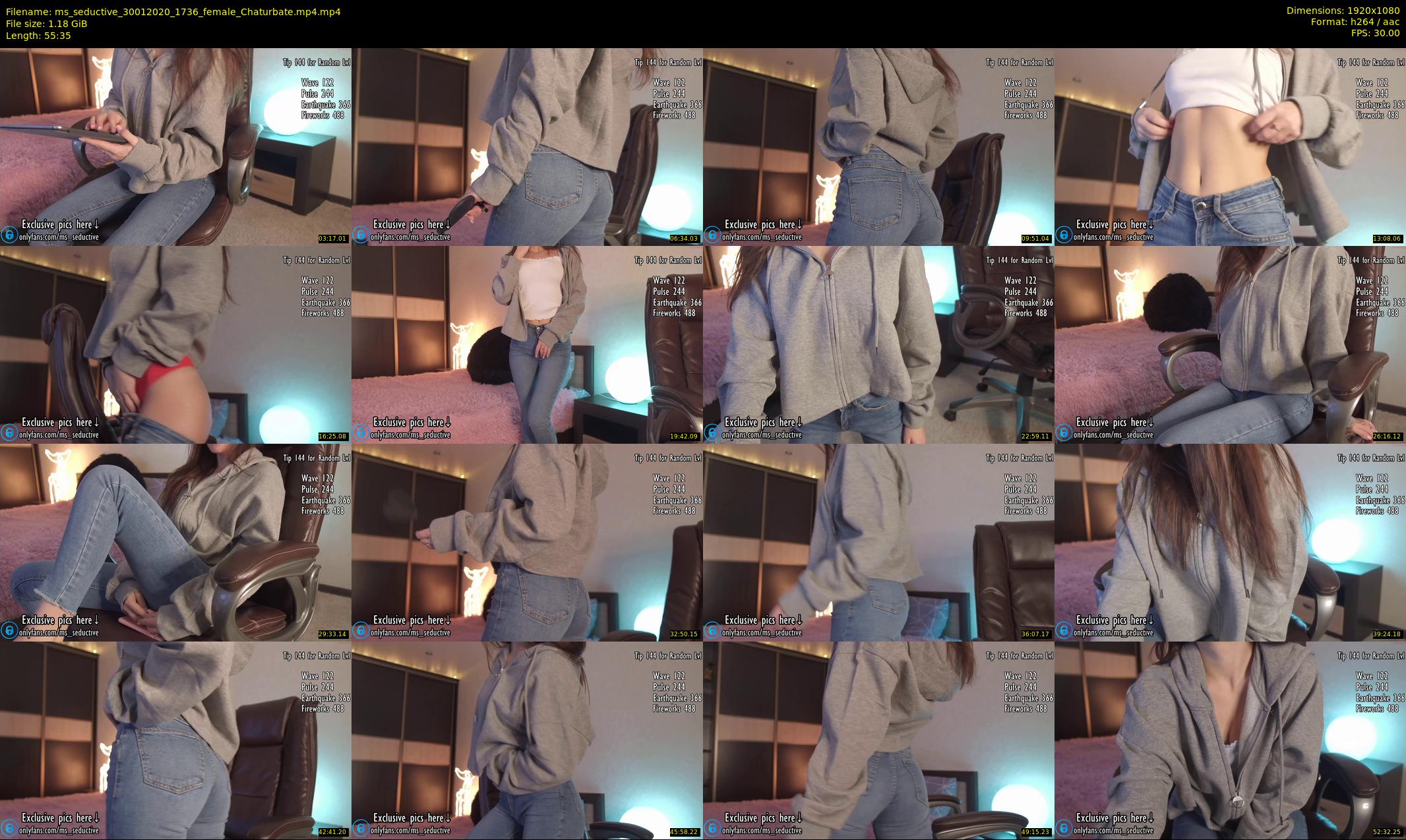 ms_seductive — 56 minute Chaturbate female cam show recording, 1080p, Jan 30, 2020