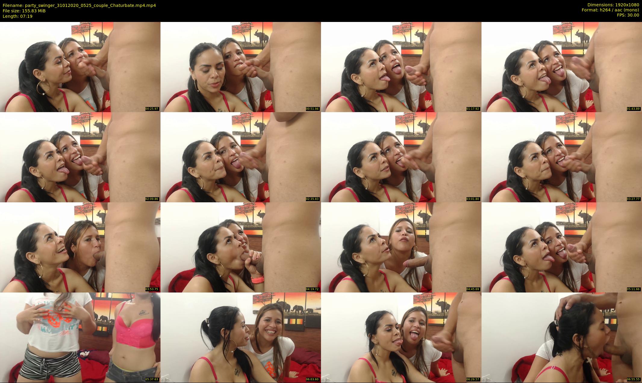 party_swinger — 8 minute Chaturbate couple cam show recording, 1080p, Jan 31, 2020